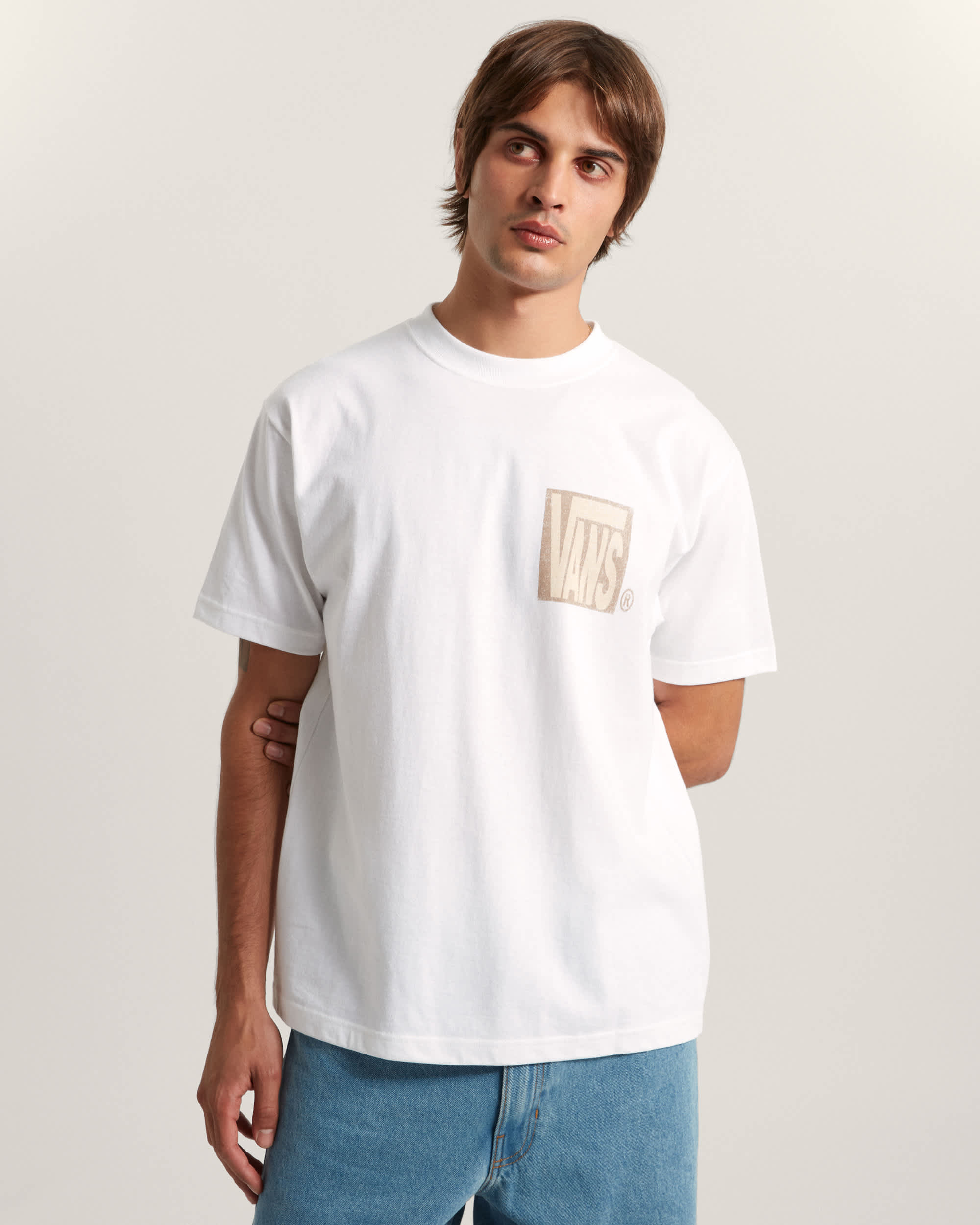 Stretch Stack Crackle SS Tee White VANS Blanco ALT2
