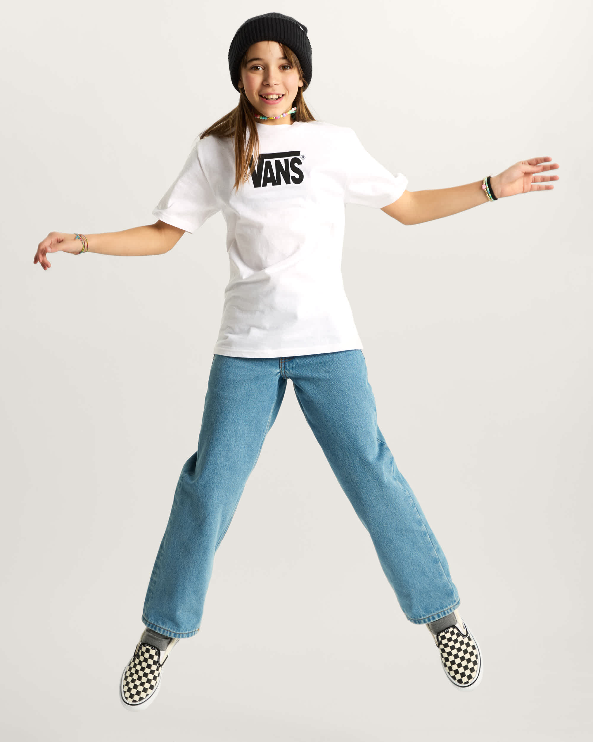 Stretch Logo SS White VANS Blanc ALT7