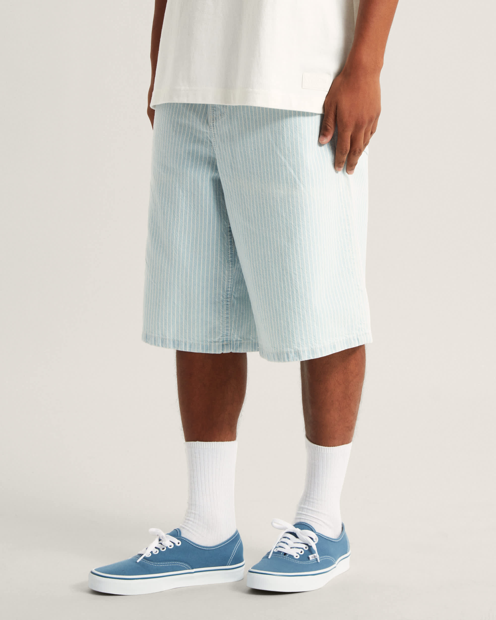 Pantalones cortos denim de corte holgado Check5 VANS Gris ALT2