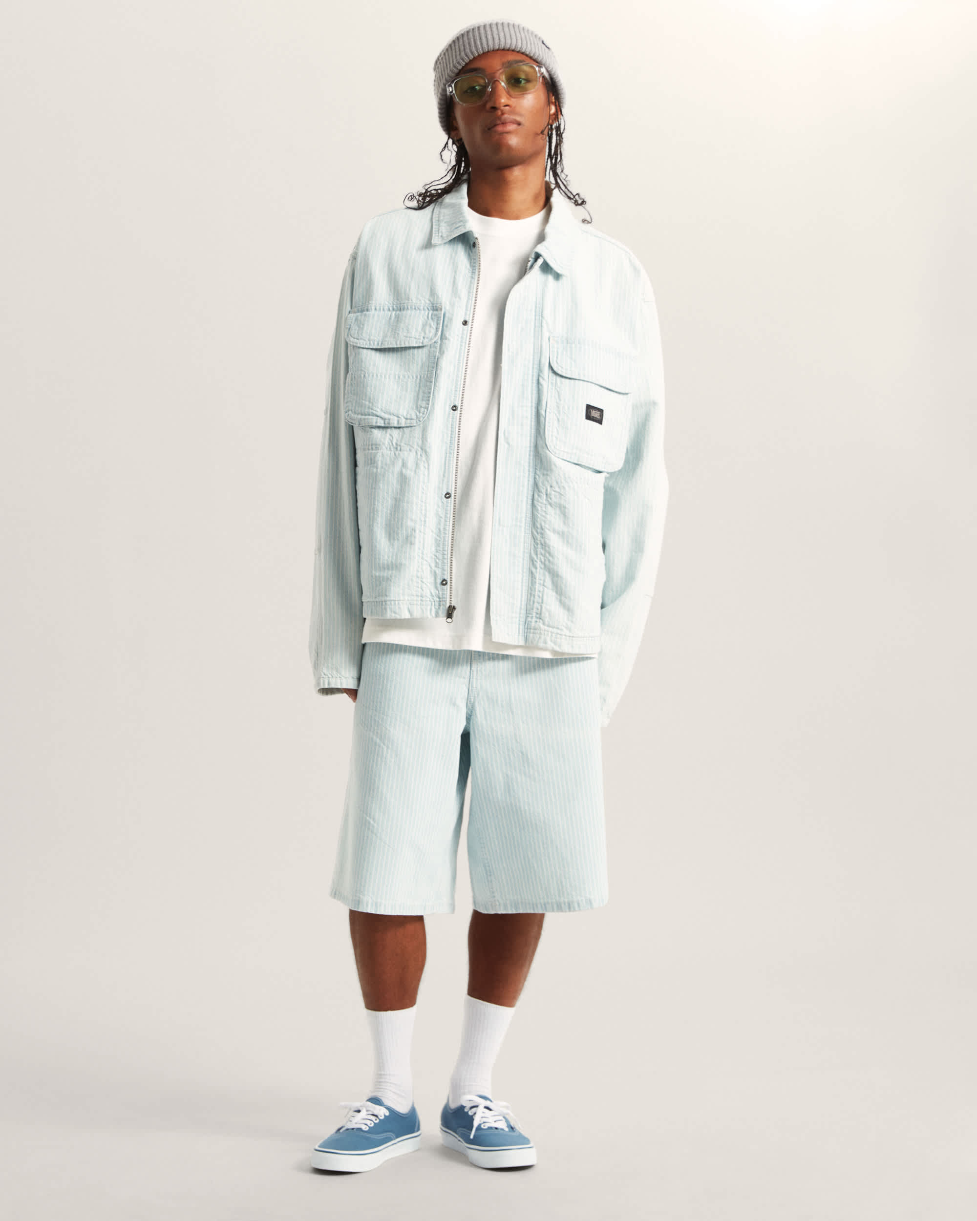 Pantalones cortos denim de corte holgado Check5 VANS Gris ALT5