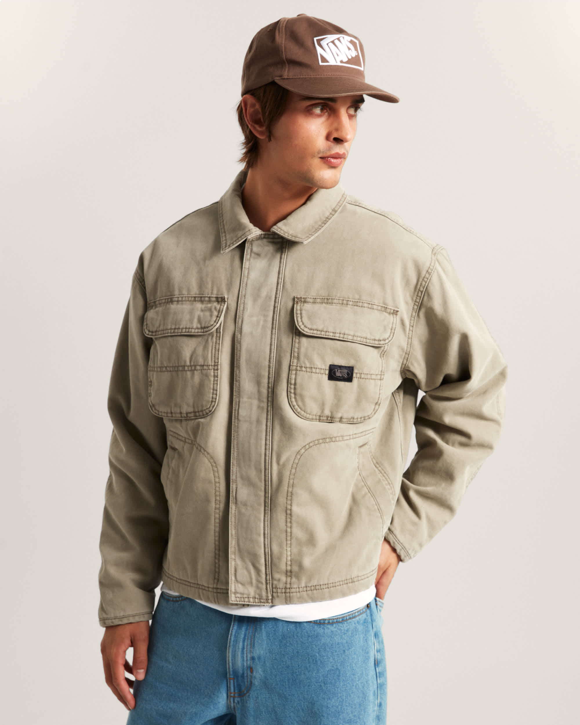 Umber Pigment CanvasJacke VANS Grau ALT2