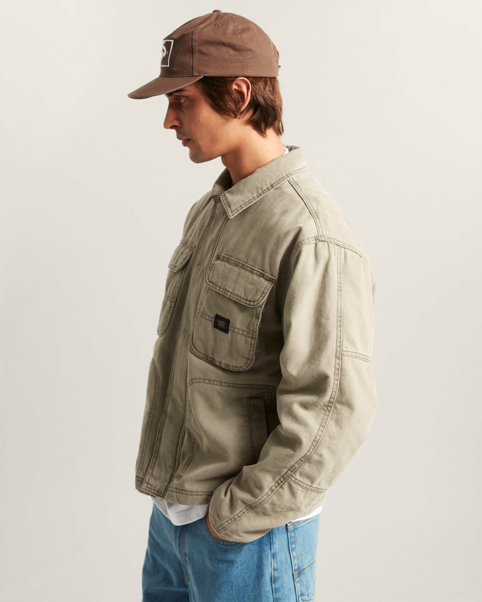 Umber Pigment CanvasJacke VANS Grau ALT4