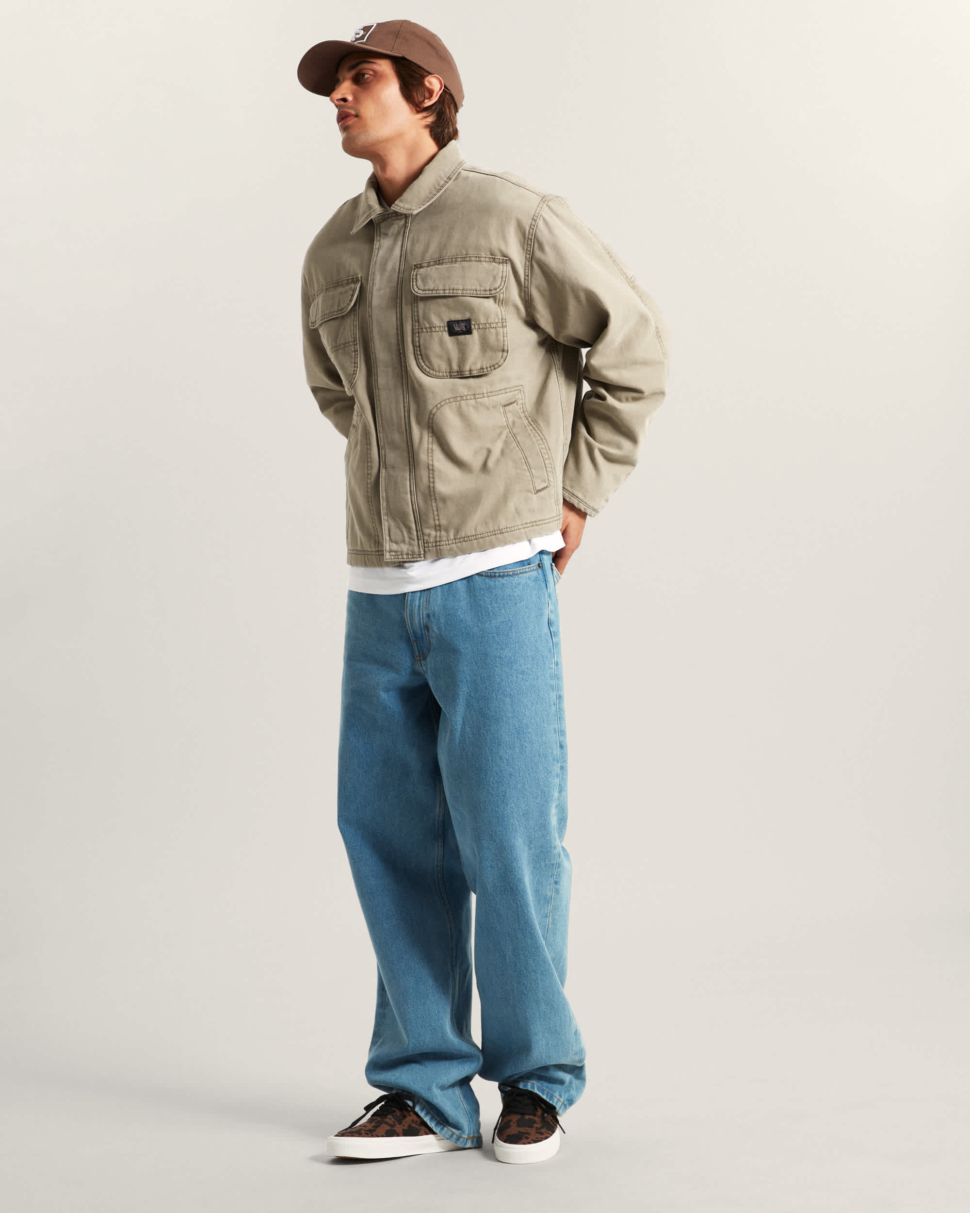 Umber Pigment CanvasJacke VANS Grau ALT5