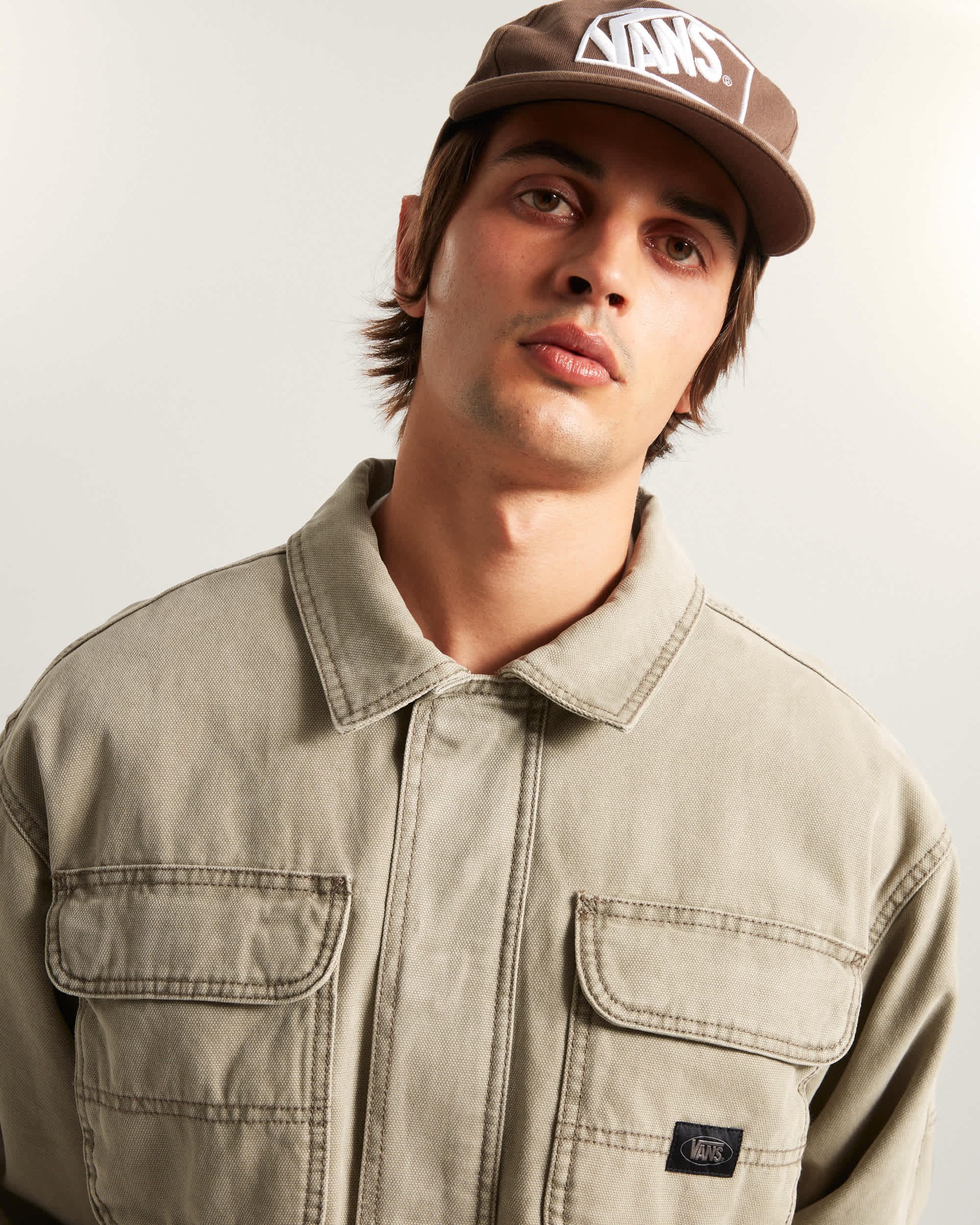 Umber Pigment CanvasJacke VANS Grau ALT6