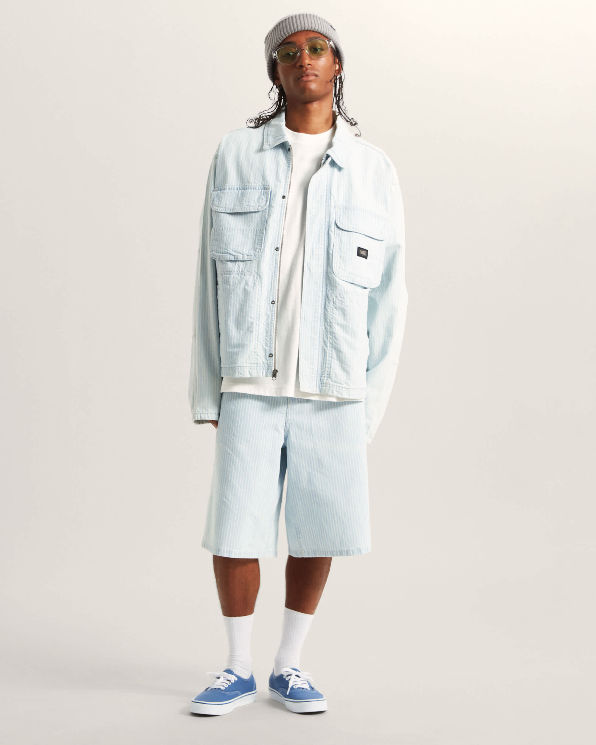 Chaqueta de denim a rayas Umber VANS Gris ALT5