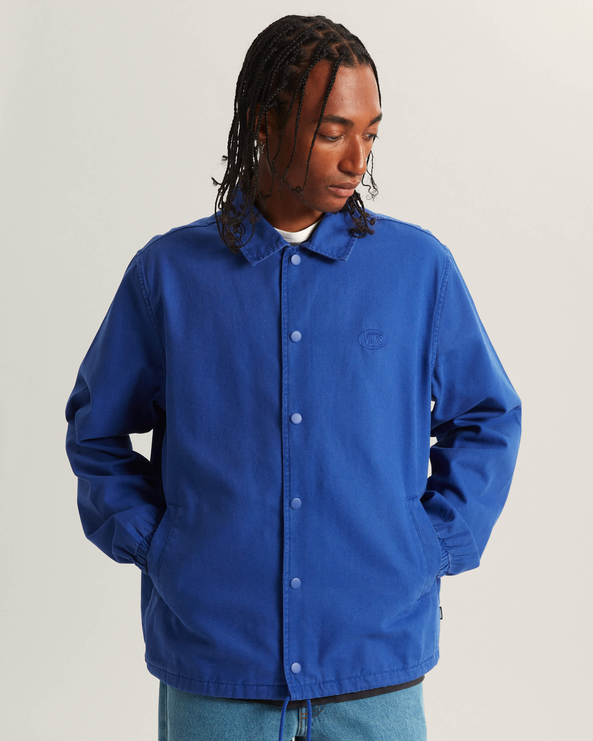 Torrey Pigment Canvas Coaches Jacket Royal Cobalt VANS Blue ALT2
