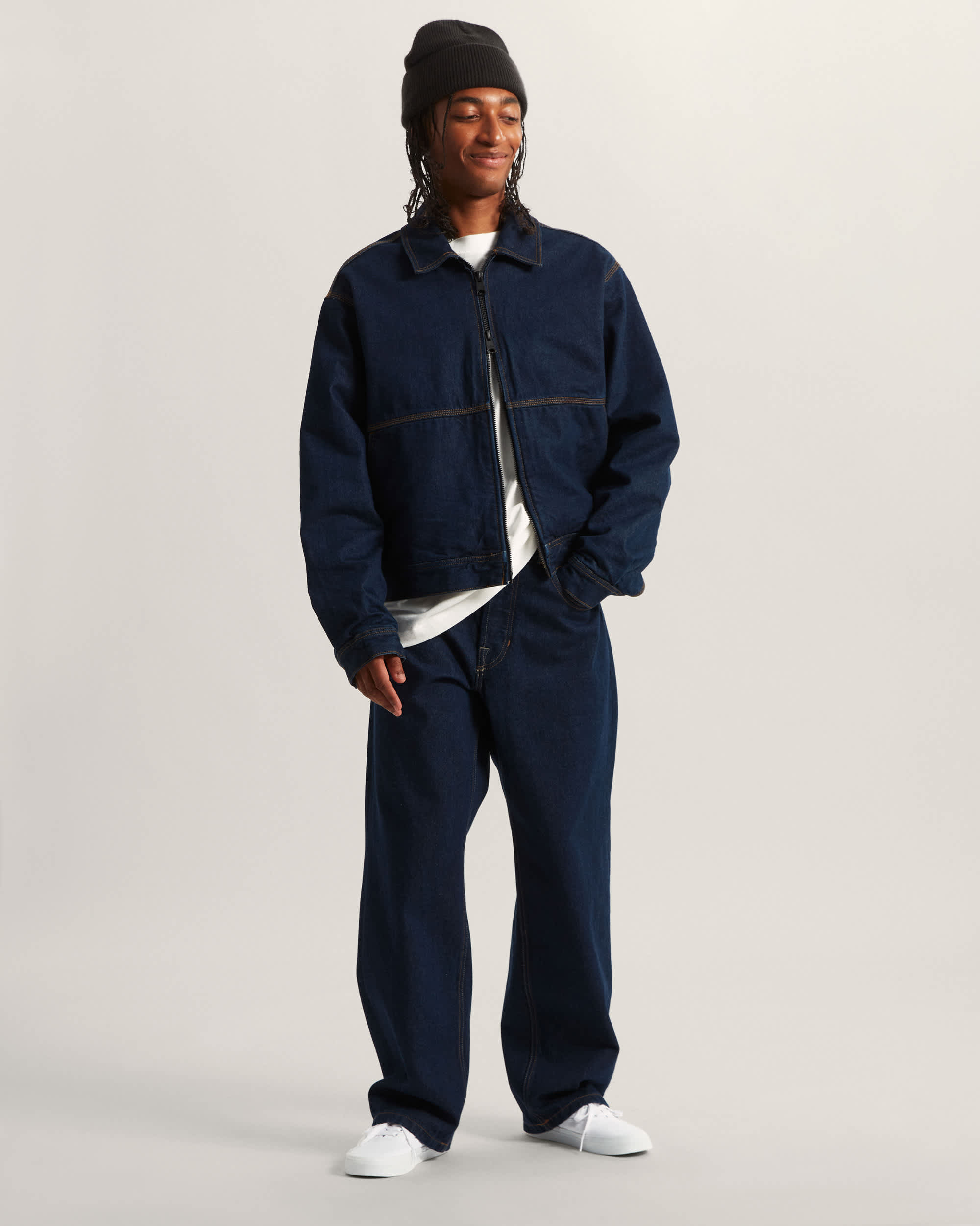 Premium Check5 Loose Denim Trousers VANS Blue ALT5