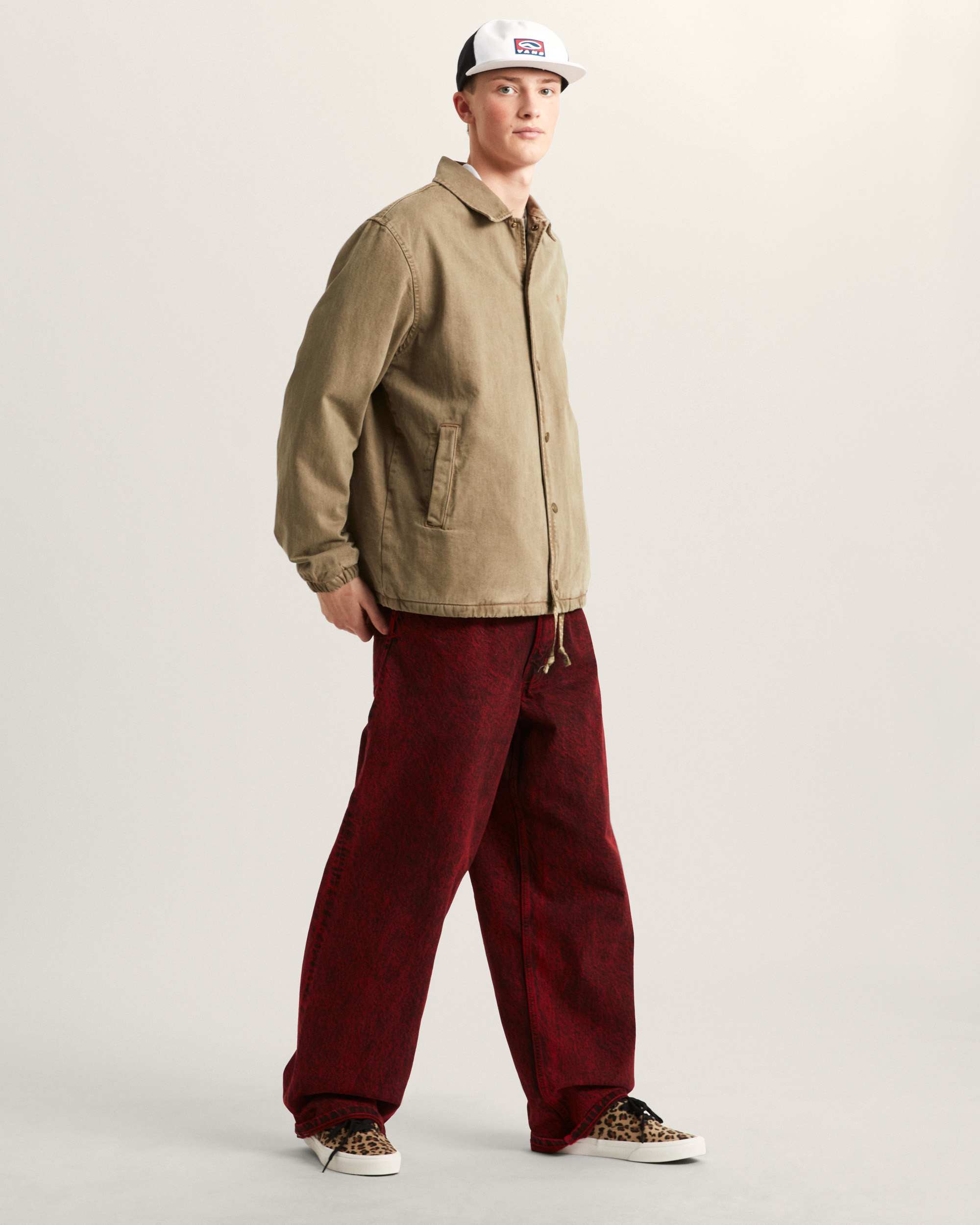 Premium Denim Torrey Coaches Jacket VANS Brown ALT5