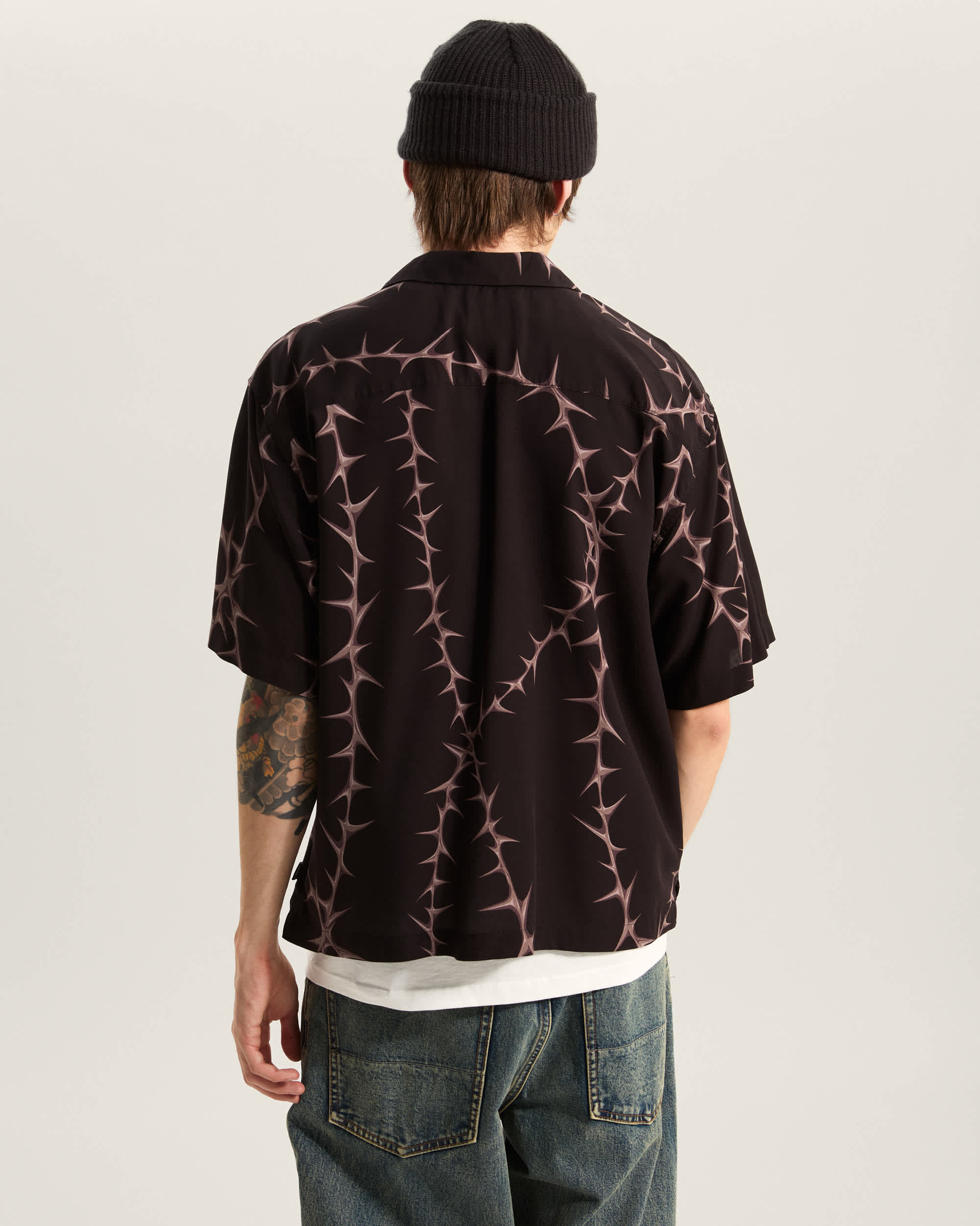 Van Doren Camp TShirt mit Print VANS Schwarz ALT3