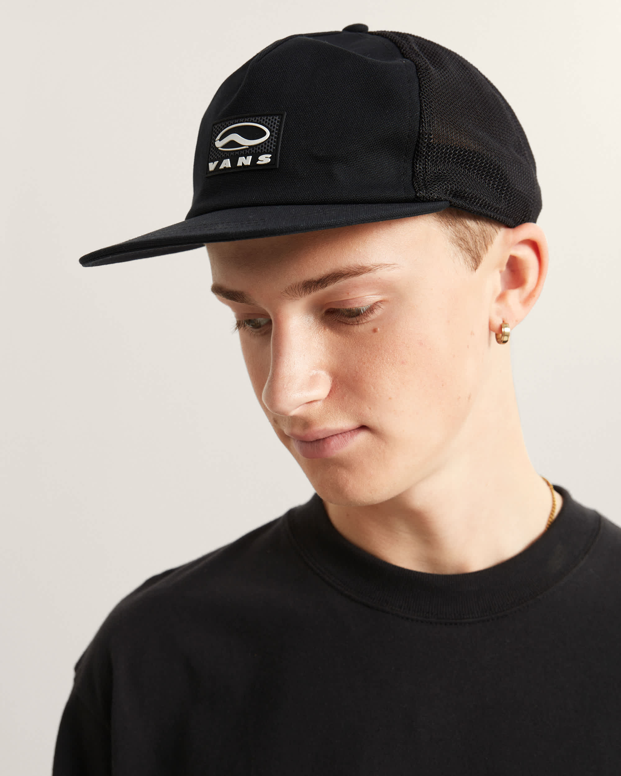 Gorra de camionero Sidestripe VANS Negro ALT3