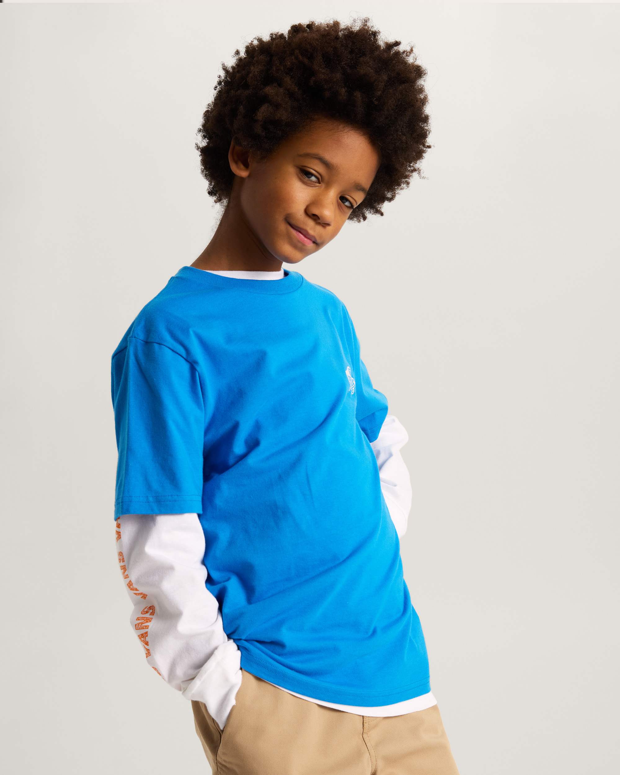 Tshirt Double Standard Enfant 814 ans VANS Bleu ALT2
