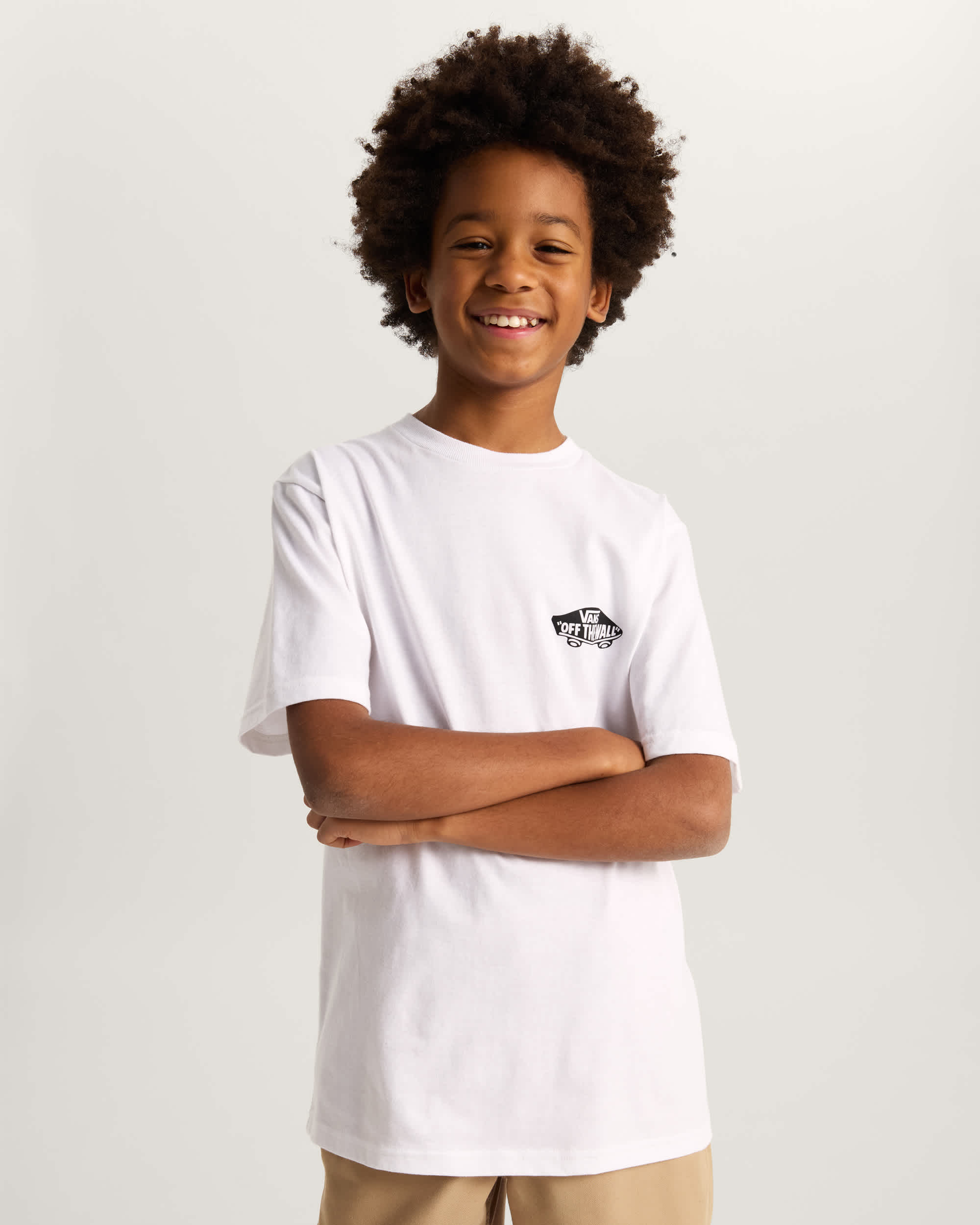 Kids Double Standard TShirt 814 Years VANS White ALT2