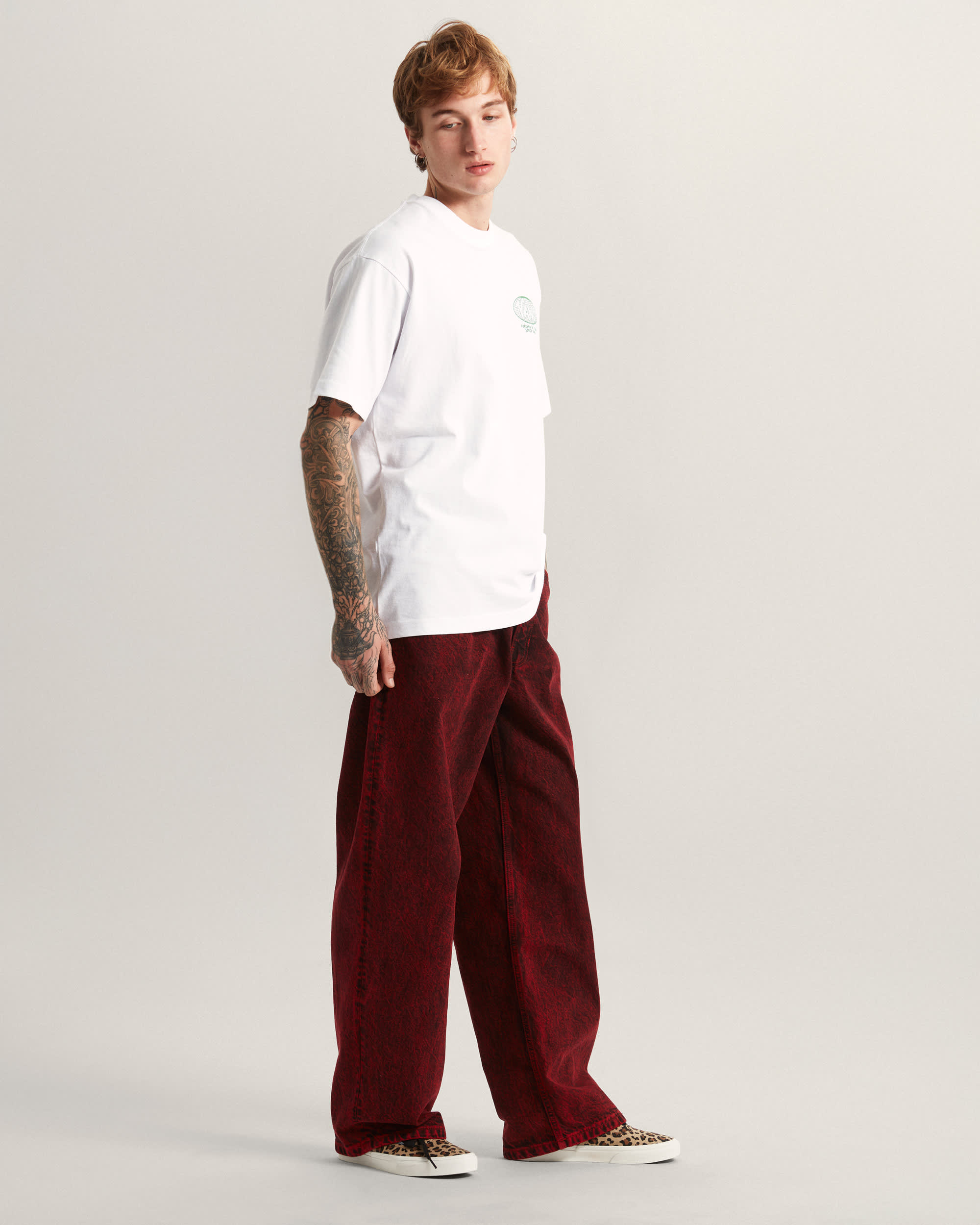 Check5 Baggy Denim Jeans VANS Red ALT5