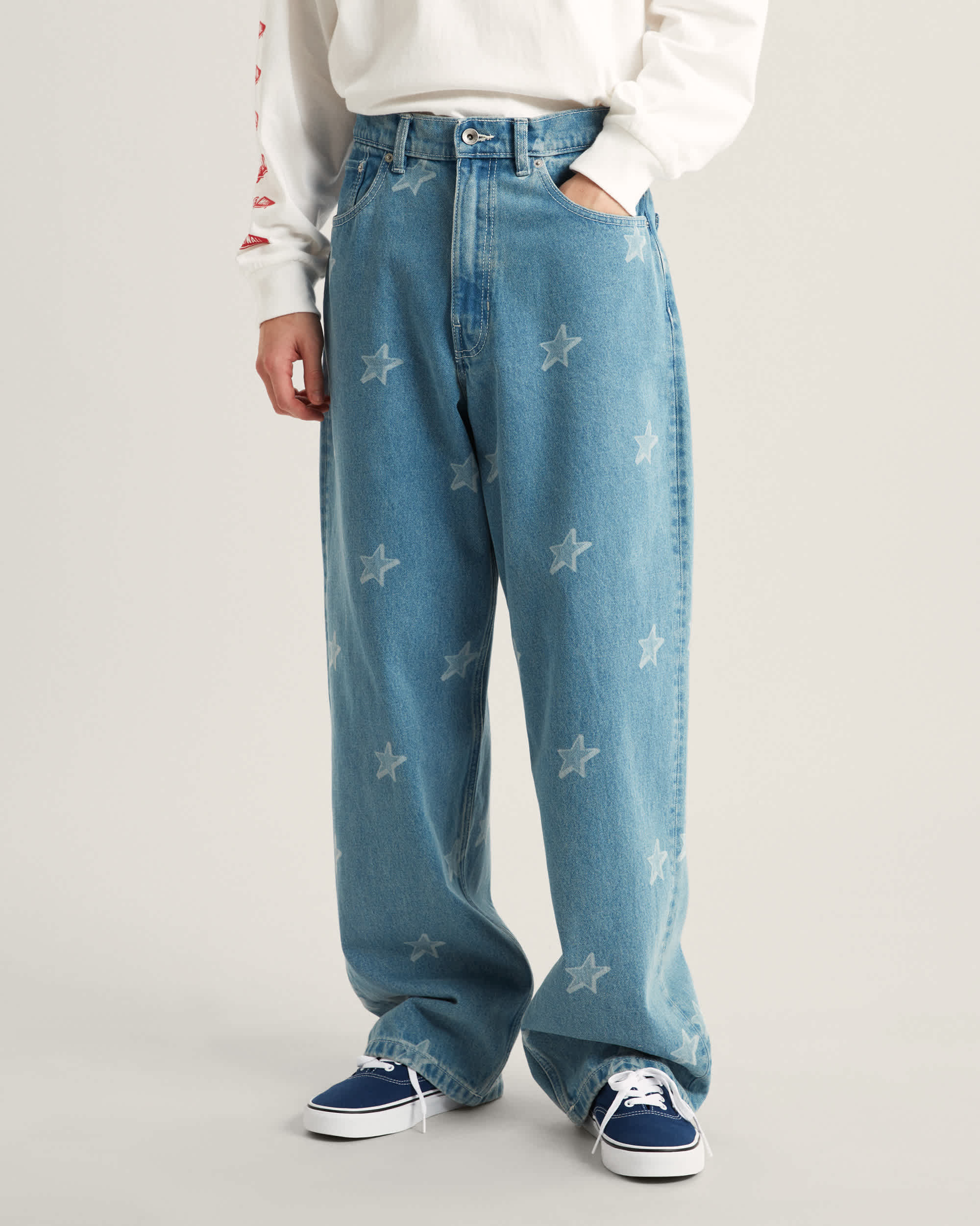 Check5 Baggy Denim Starmarked Pants STONEWASHBLUE VANS Blue ALT2
