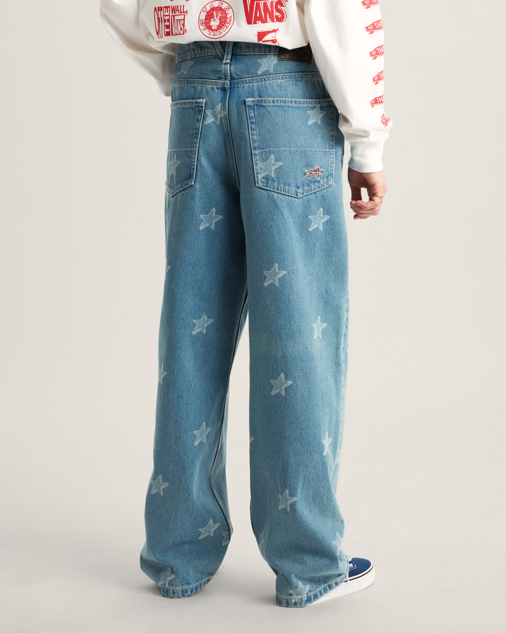 Check5 Baggy Denim Starmarked Pants STONEWASHBLUE VANS Blue ALT3