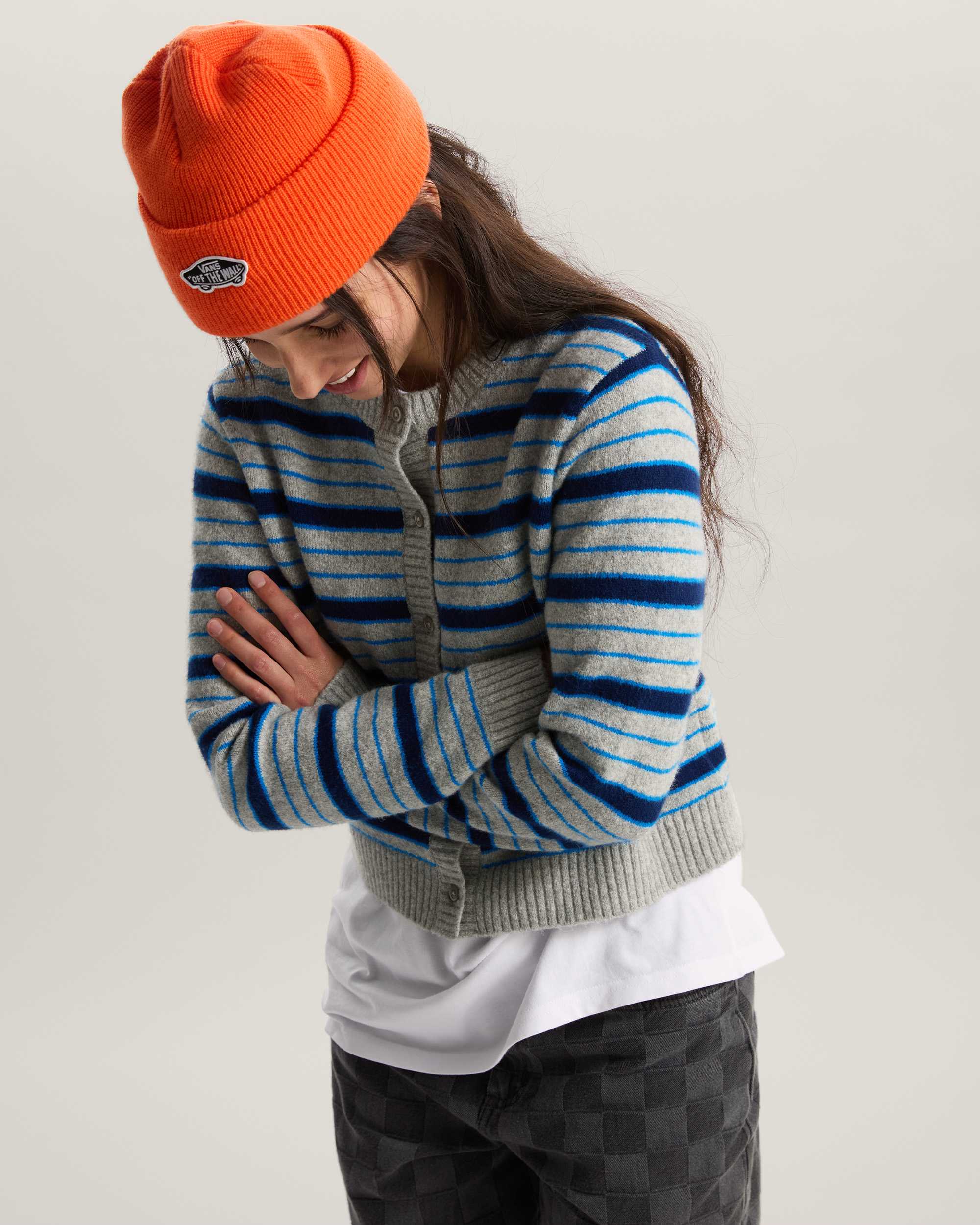 Premium Dolly Stripe CardiganSweatshirt VANS Grau ALT2