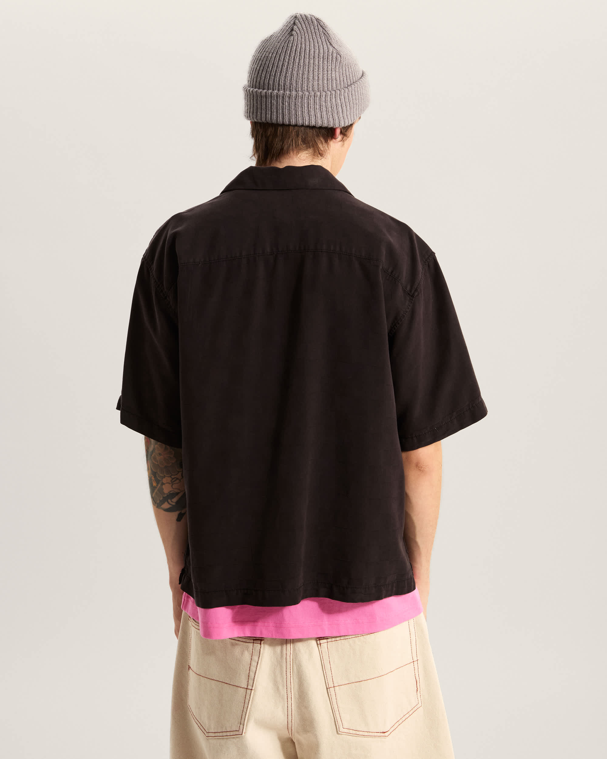 Camiseta Van Doren Check Camp VANS Negro ALT3