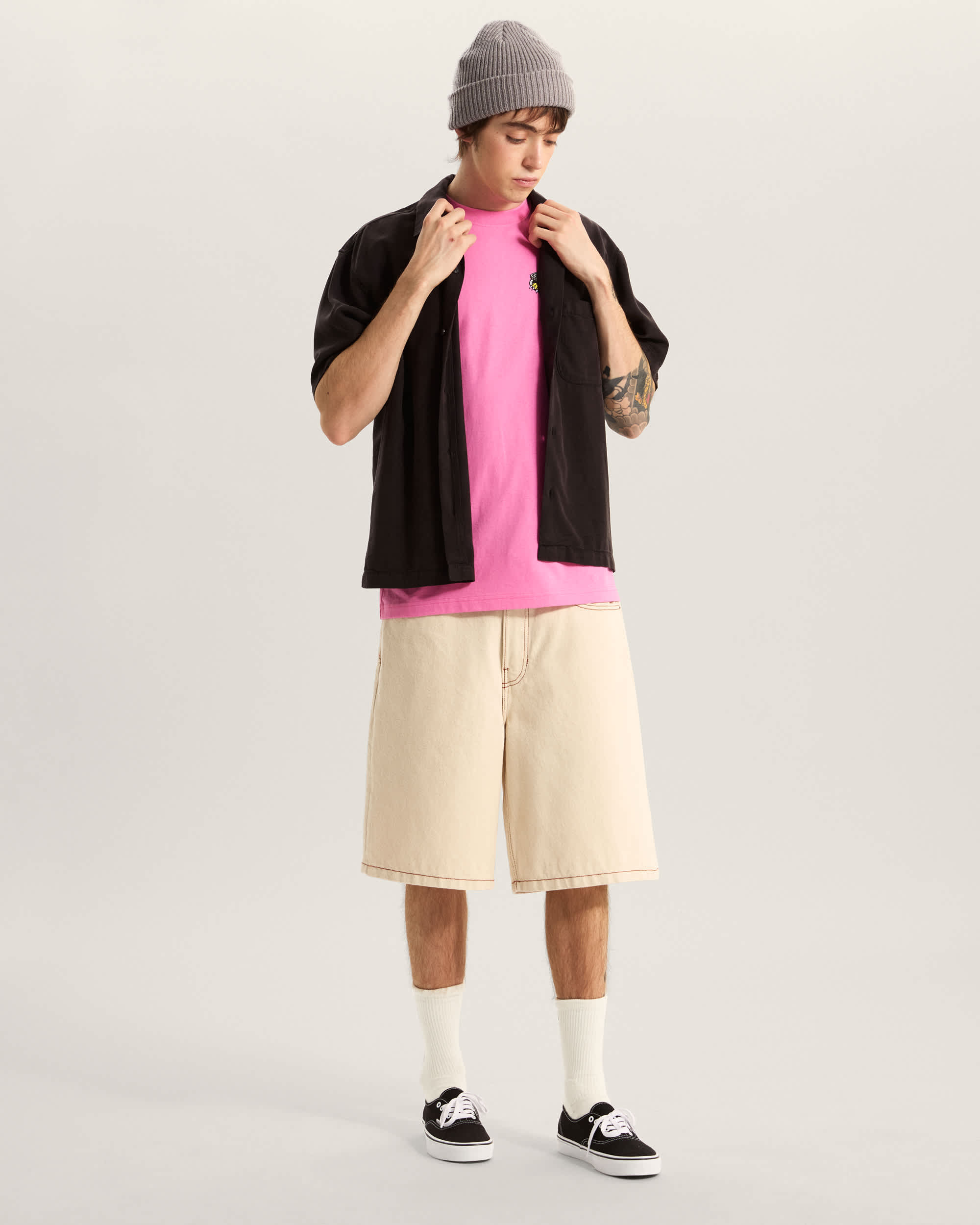 Camiseta Van Doren Check Camp VANS Negro ALT4