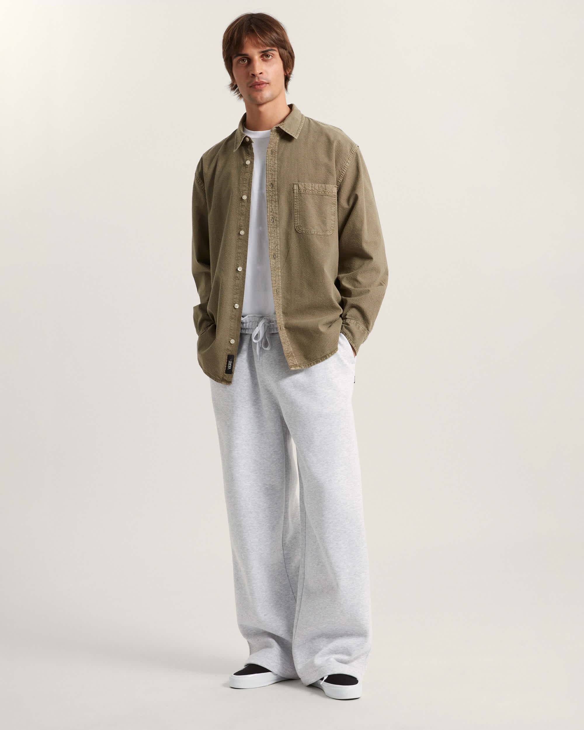 Chemise  manches longues Lawson Seersucker Pigment VANS Marron ALT5