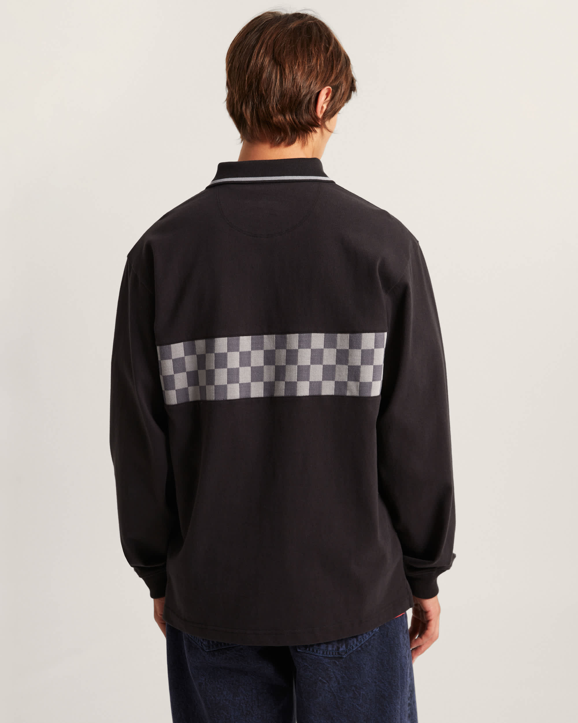 Medford Checkerboard LangarmPolohemd VANS Schwarz ALT3