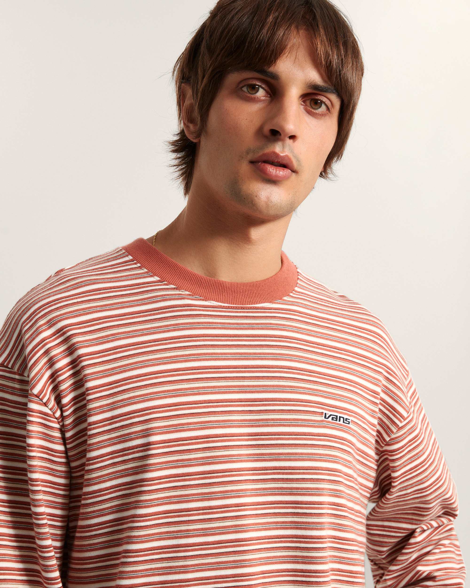 Camiseta de punto de manga larga Wesley Stripe VANS Naranjo ALT6