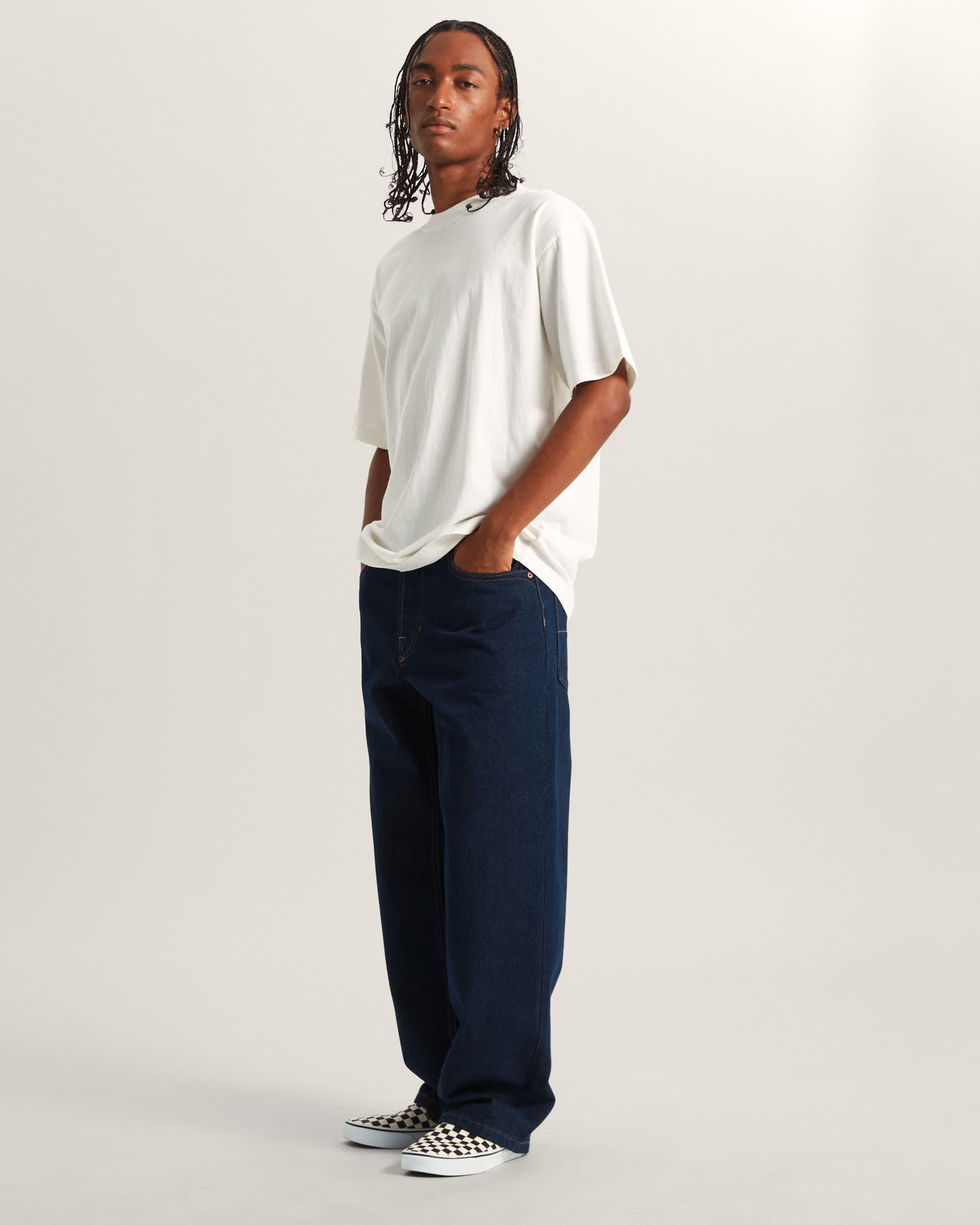 Camiseta de corte holgado Premium VANS Blanco ALT4