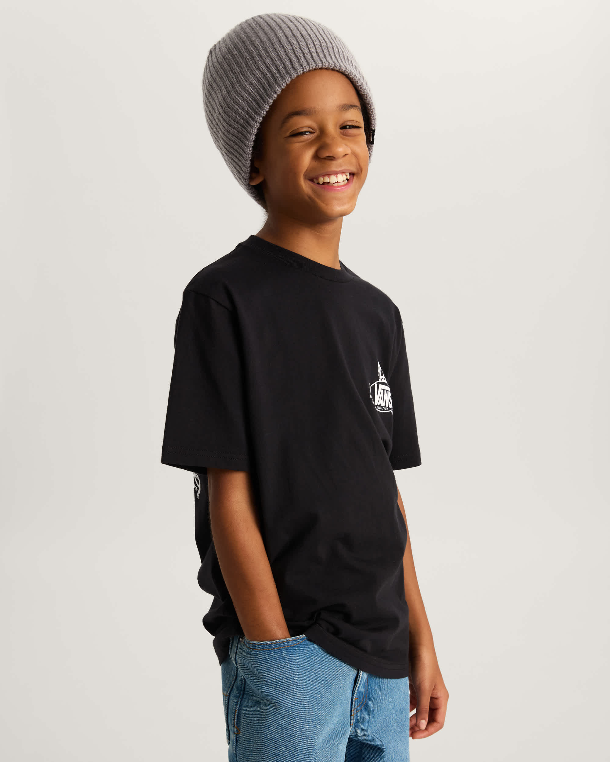 Kinder Framework TShirt 814 Jahre VANS Schwarz ALT2