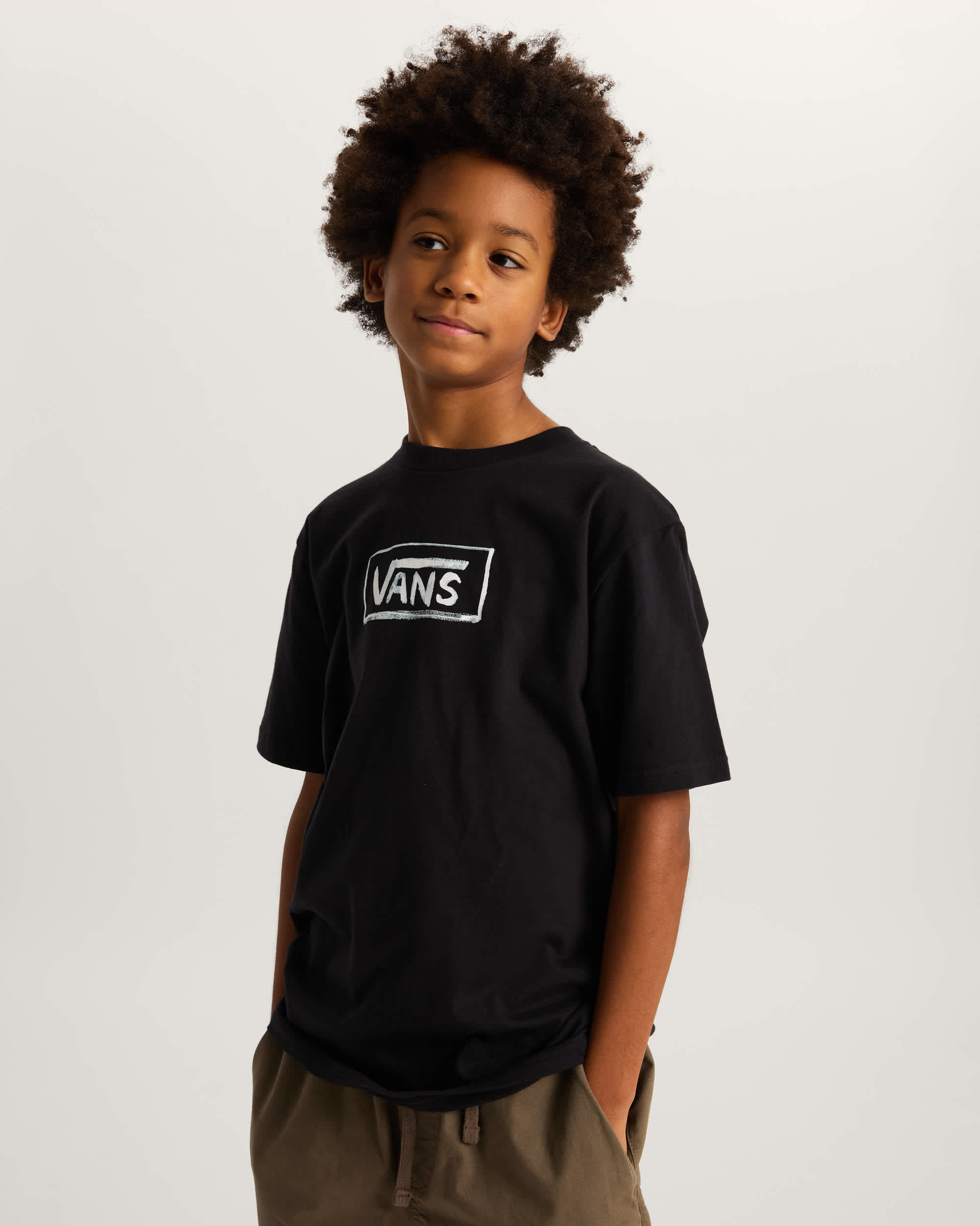 Tshirt Vans On Canvas Enfant 814 ans VANS Noir ALT2