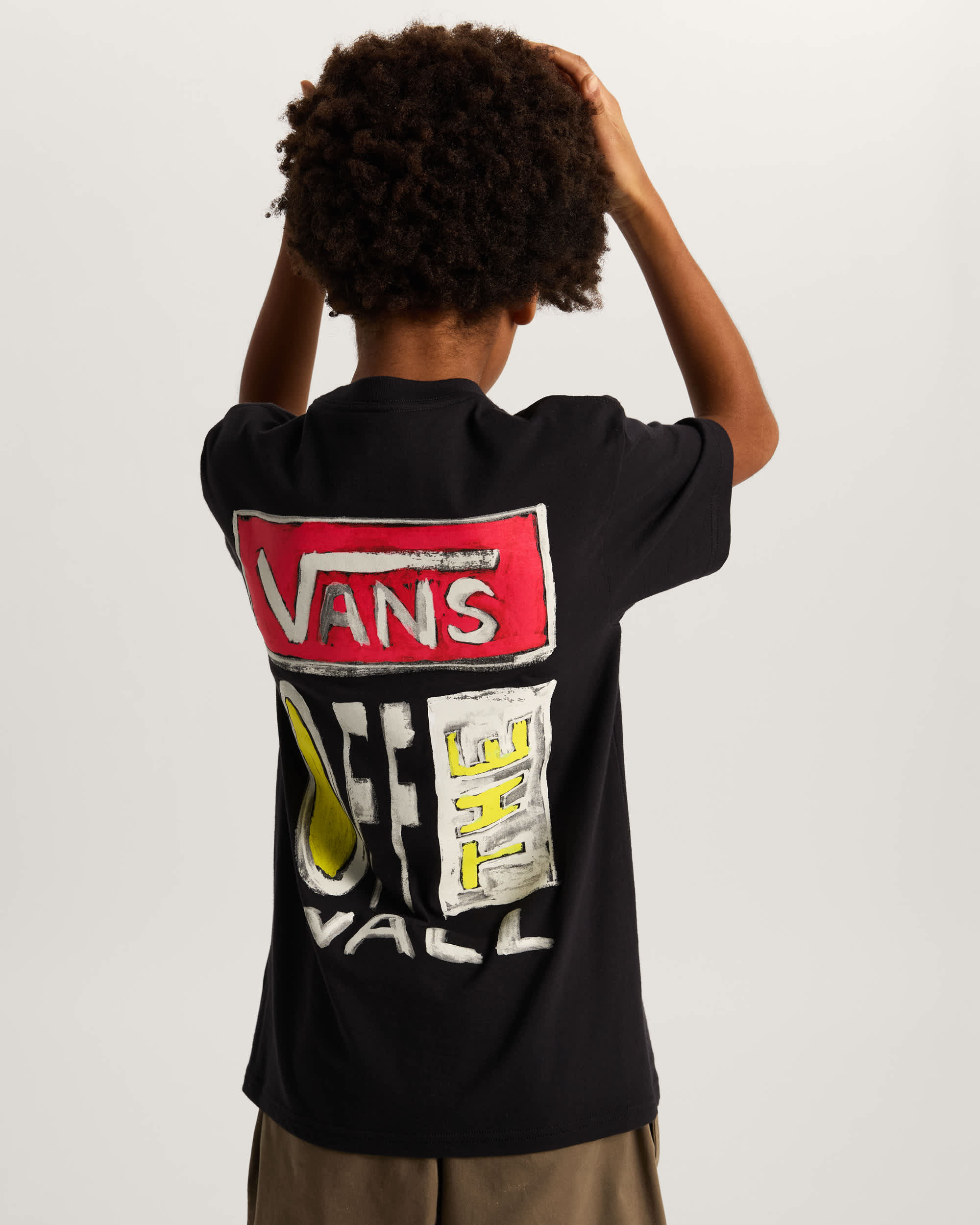 Kinder Vans On Canvas TShirt 814 Jahre VANS Schwarz ALT3