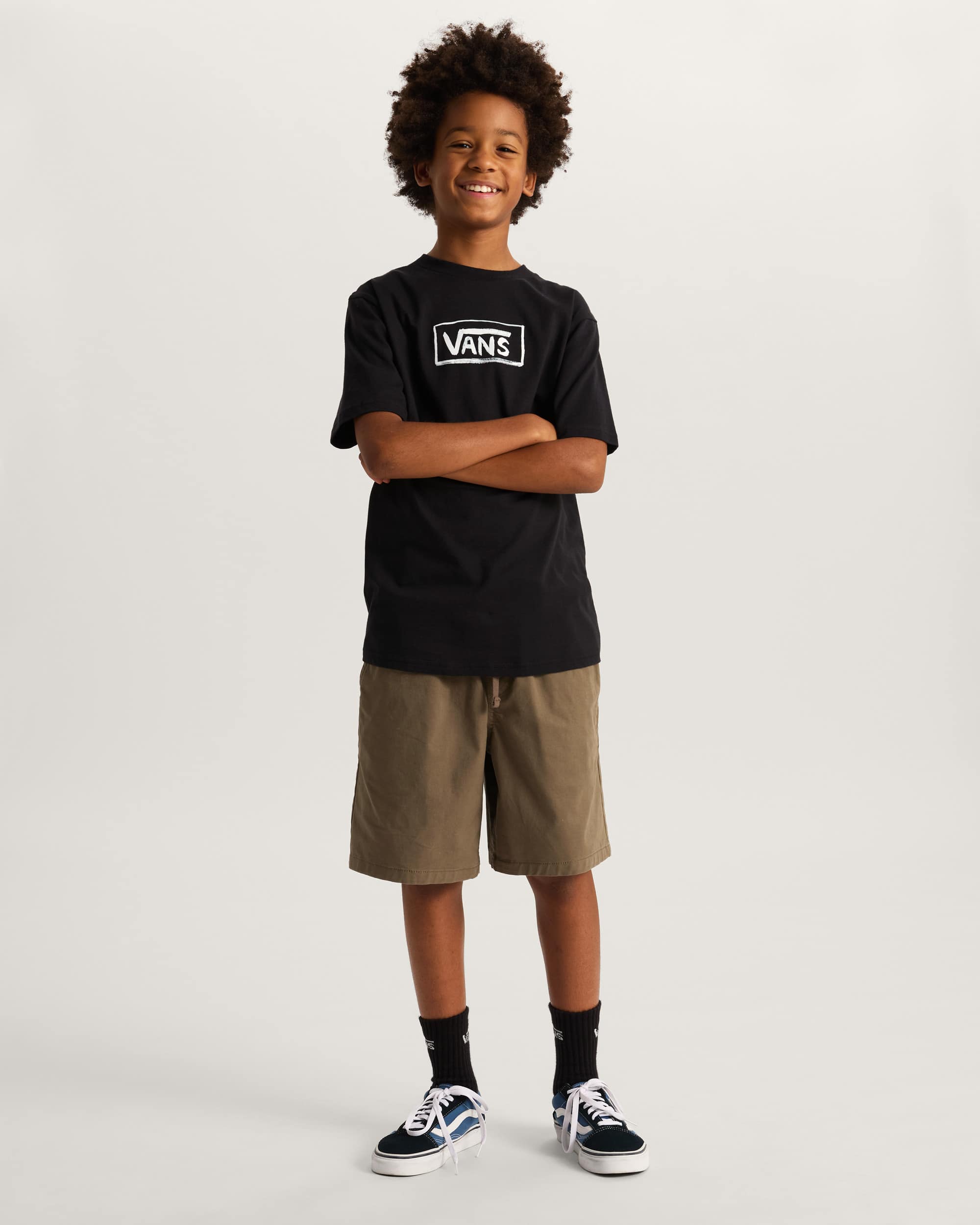 Kinder Vans On Canvas TShirt 814 Jahre VANS Schwarz ALT4