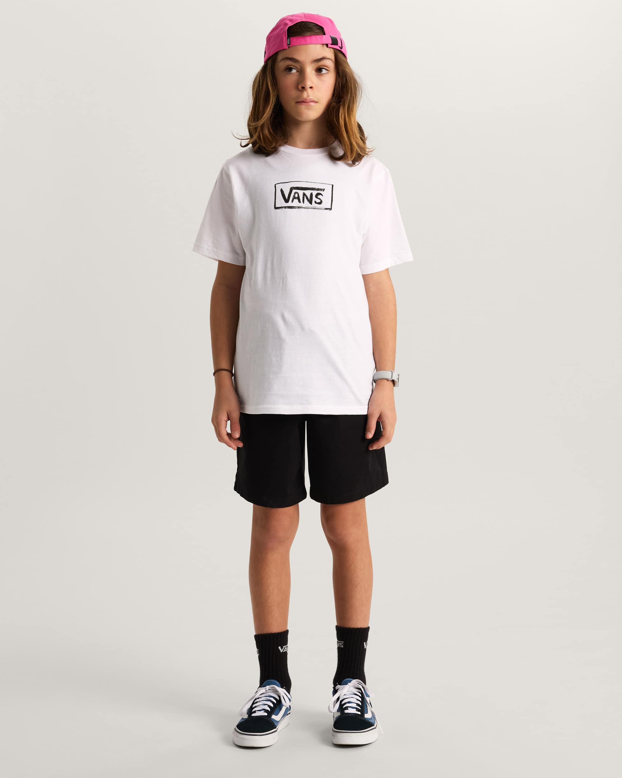 Tshirt Vans On Canvas Enfant 814 ans VANS Blanc ALT4