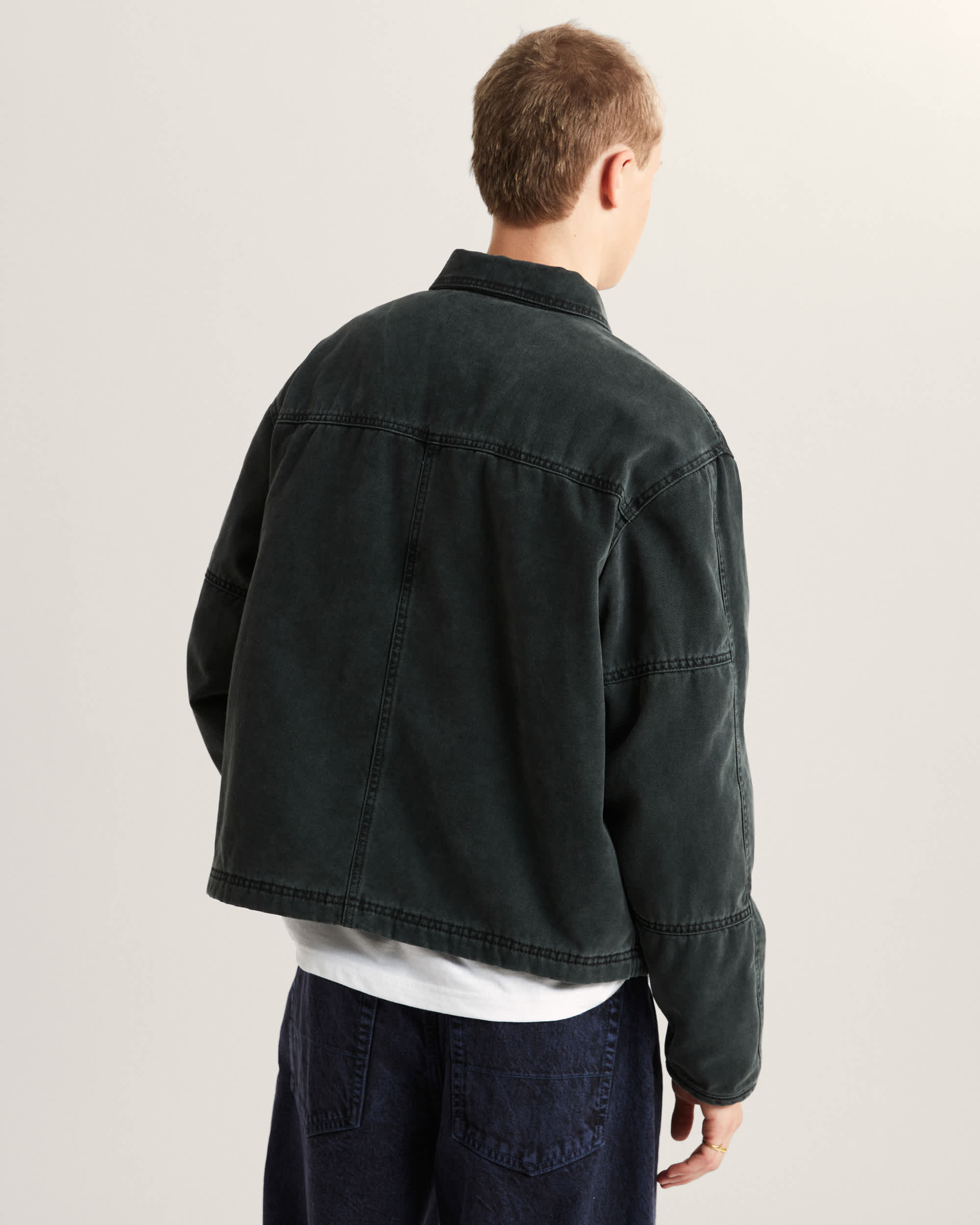 Umber Pigment Canvas Jacket Black VANS Nero ALT4