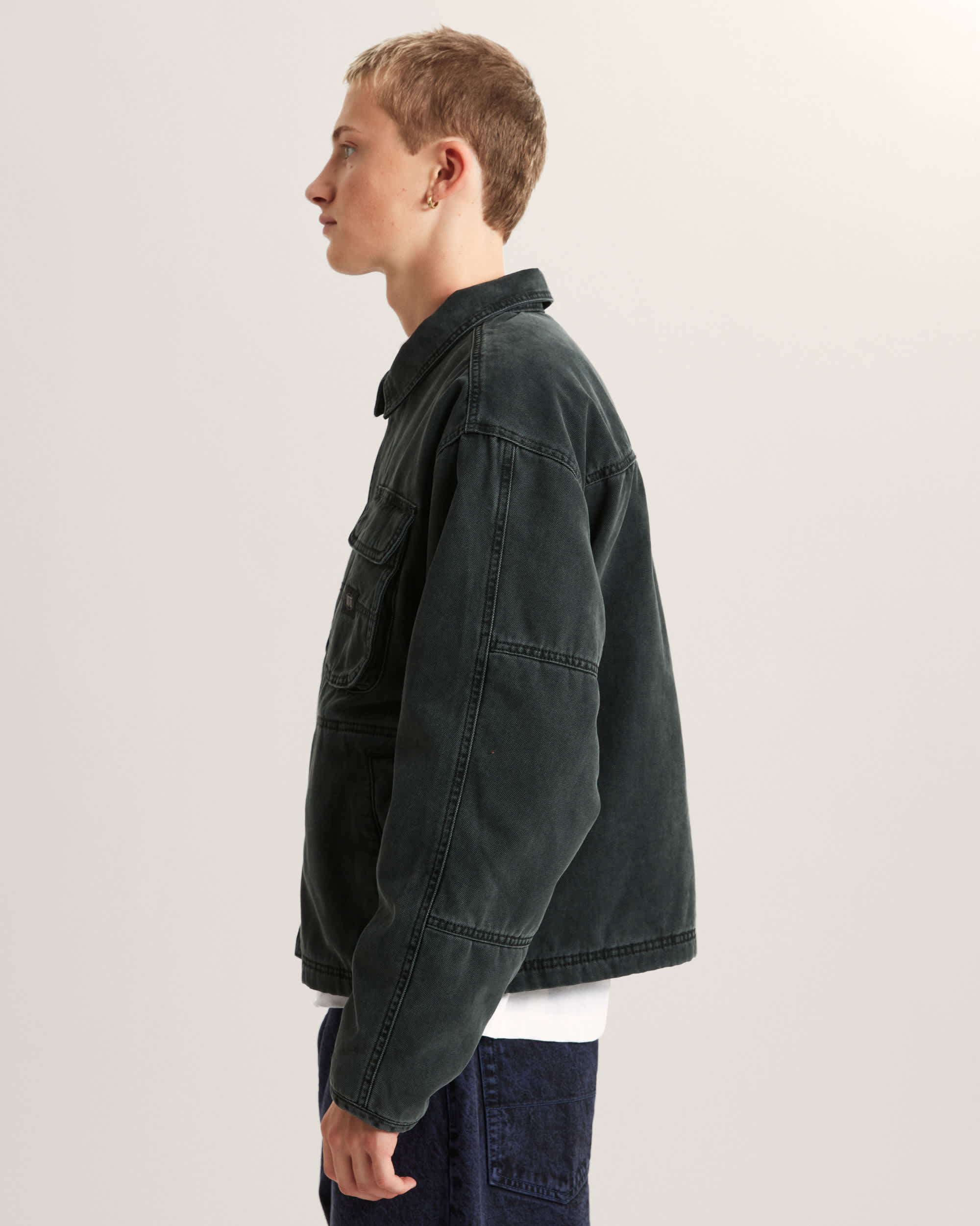 Umber Pigment Canvas Jacket VANS Black ALT5