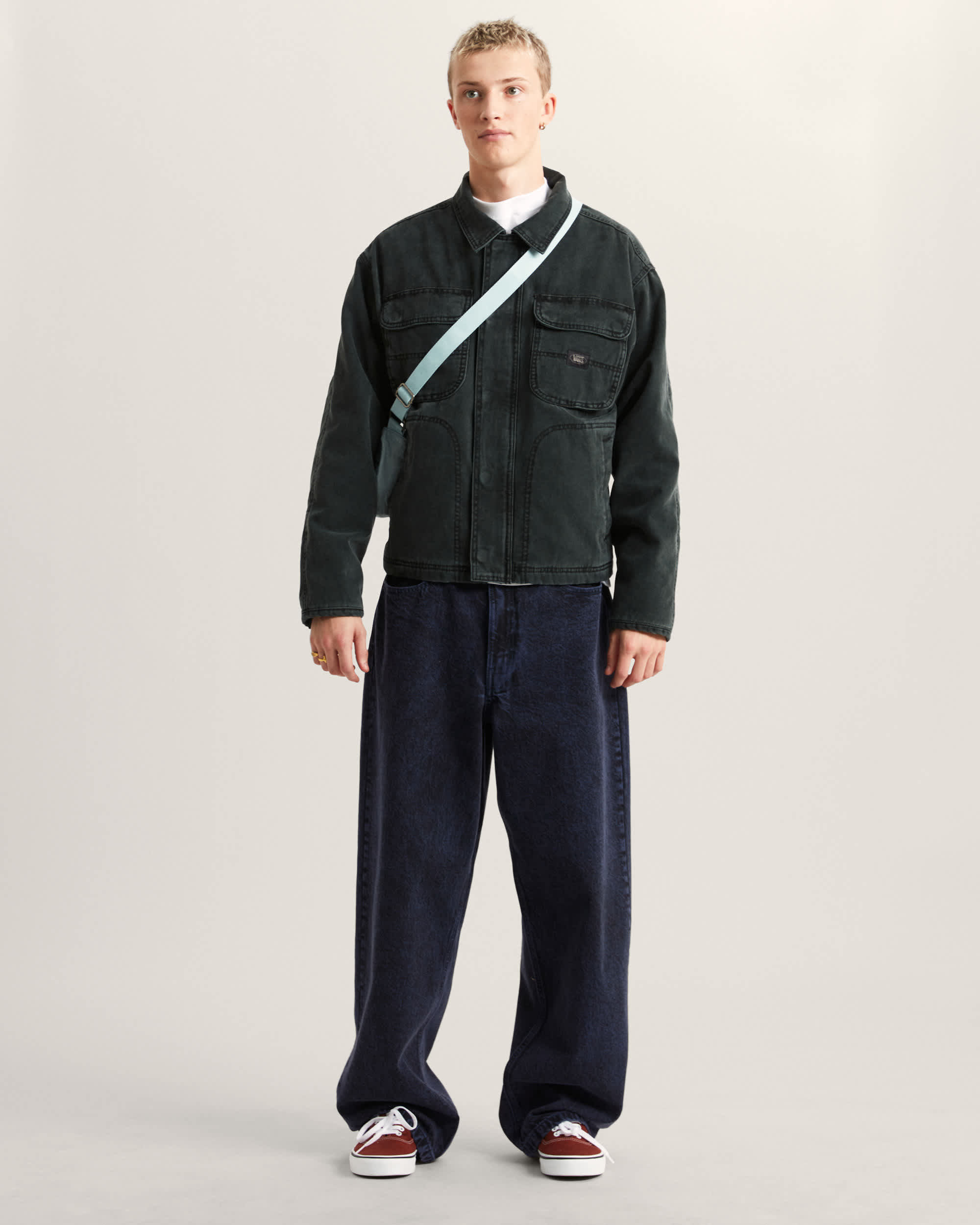 Umber Pigment Canvas Jacket Black VANS Nero ALT6