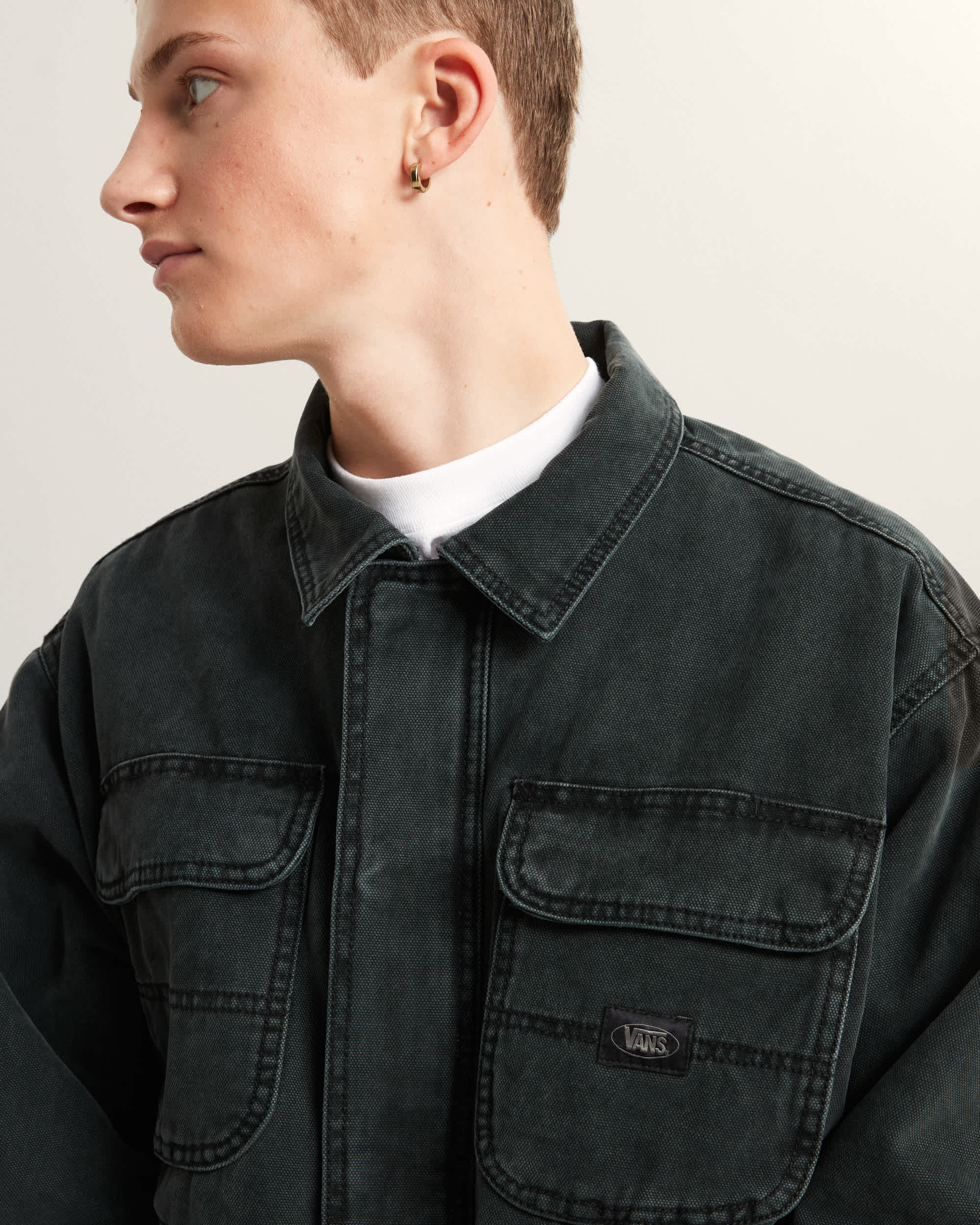 Umber Pigment Canvas Jacket VANS Black ALT7