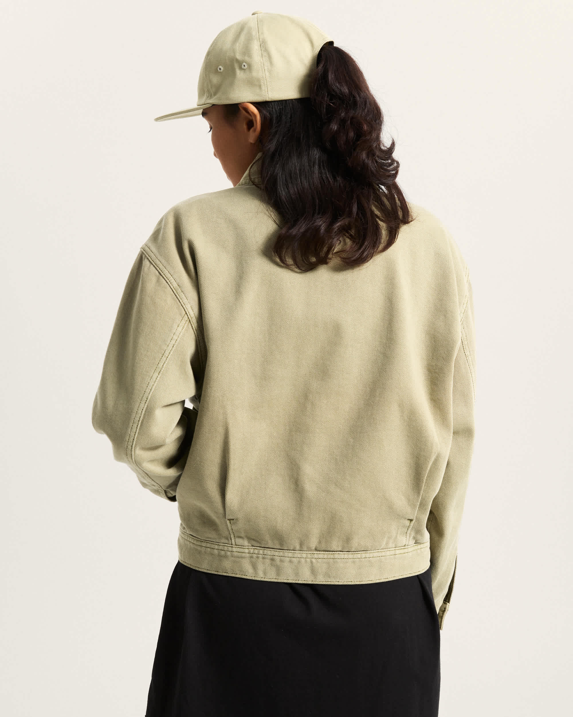 Womens Pomona Station Jacket Soft Sage VANS Beige ALT4