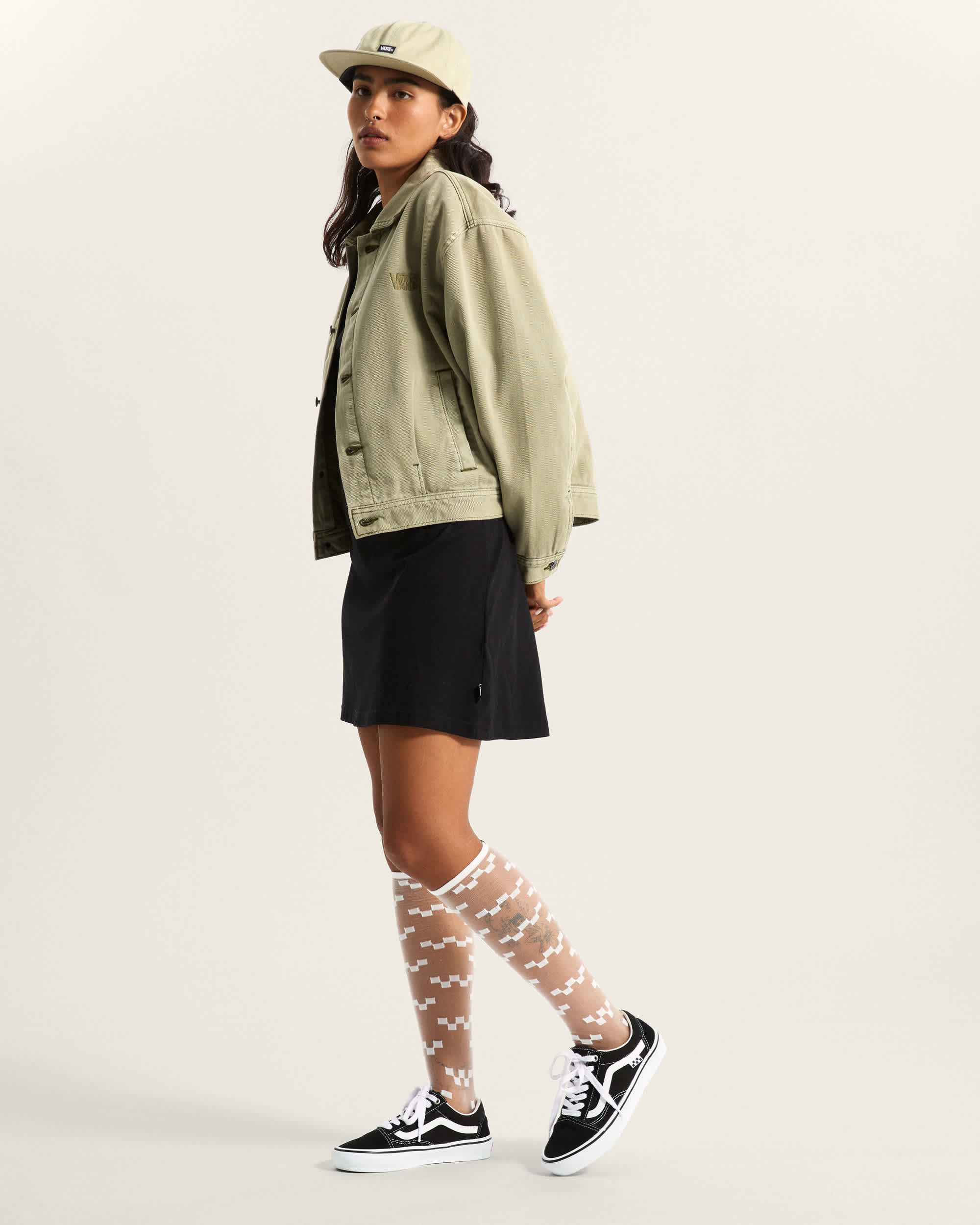 Womens Pomona Station Jacket VANS Beige ALT6