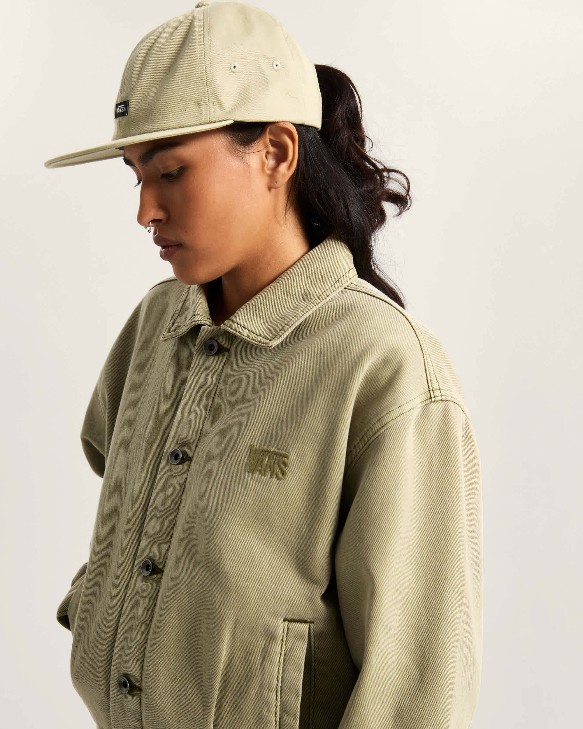 Womens Pomona Station Jacket VANS Beige ALT7