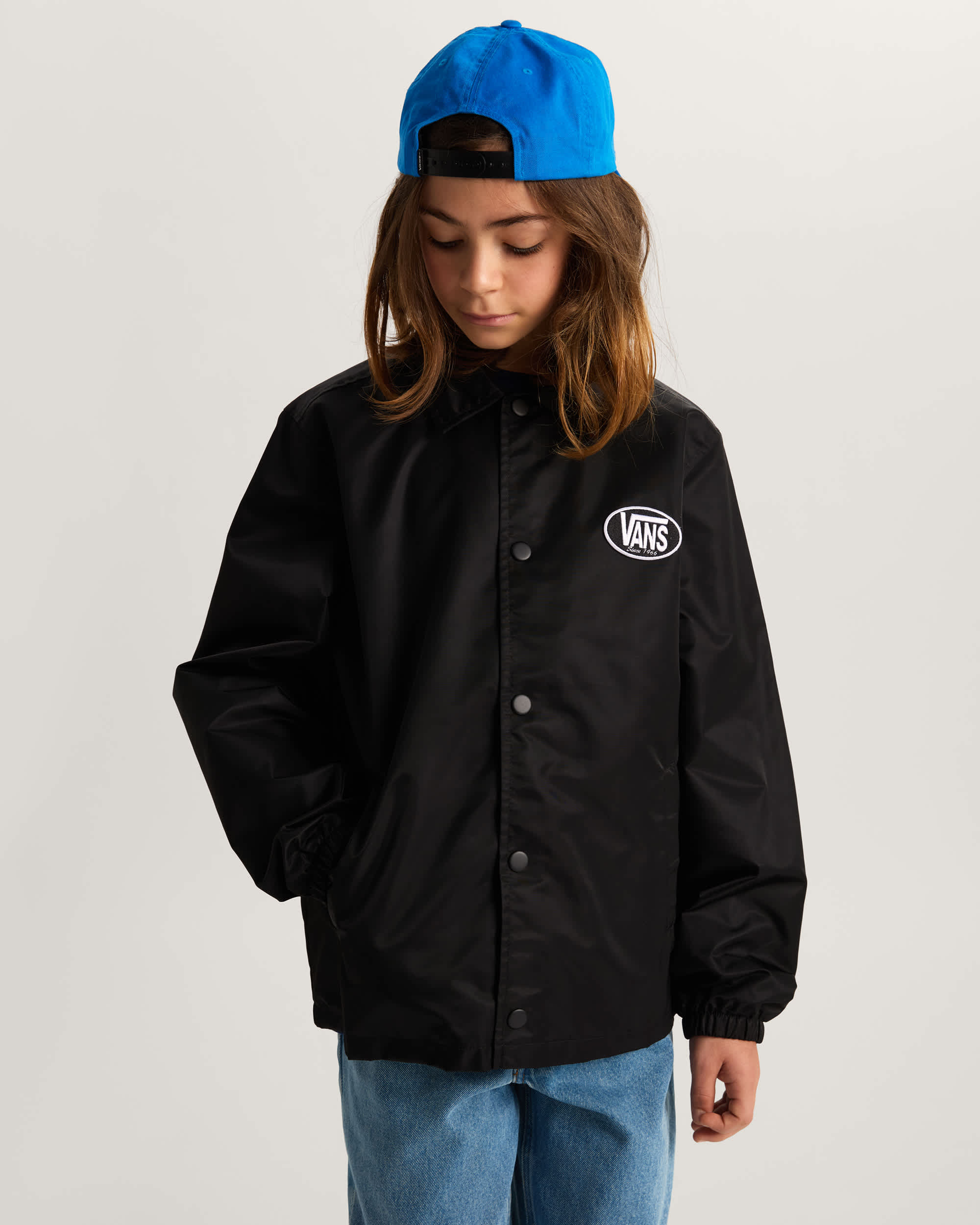 Kinder Torrey Coaches Jacke 814 Jahre VANS Schwarz ALT2