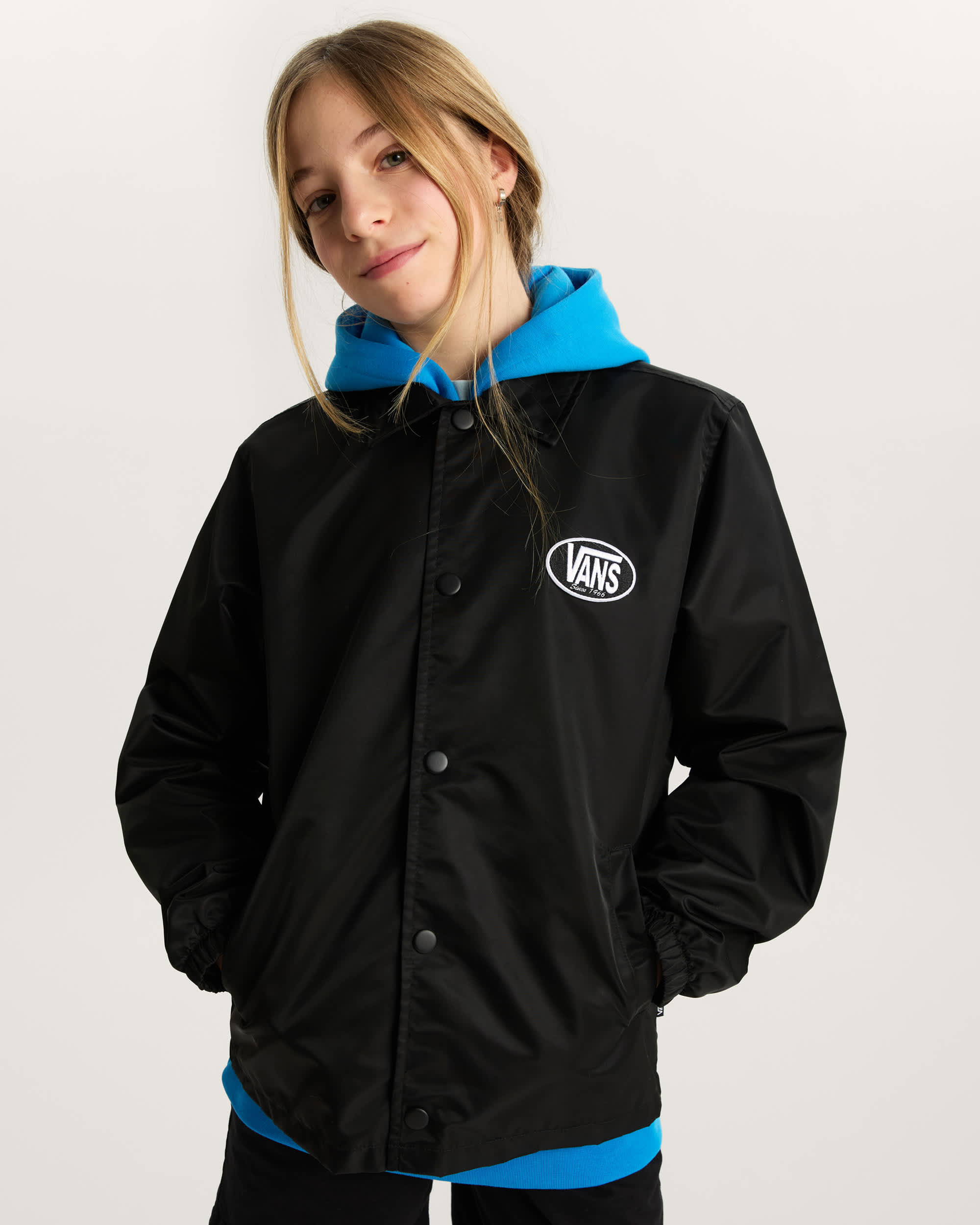 Kinder Torrey Coaches Jacke 814 Jahre VANS Schwarz ALT6