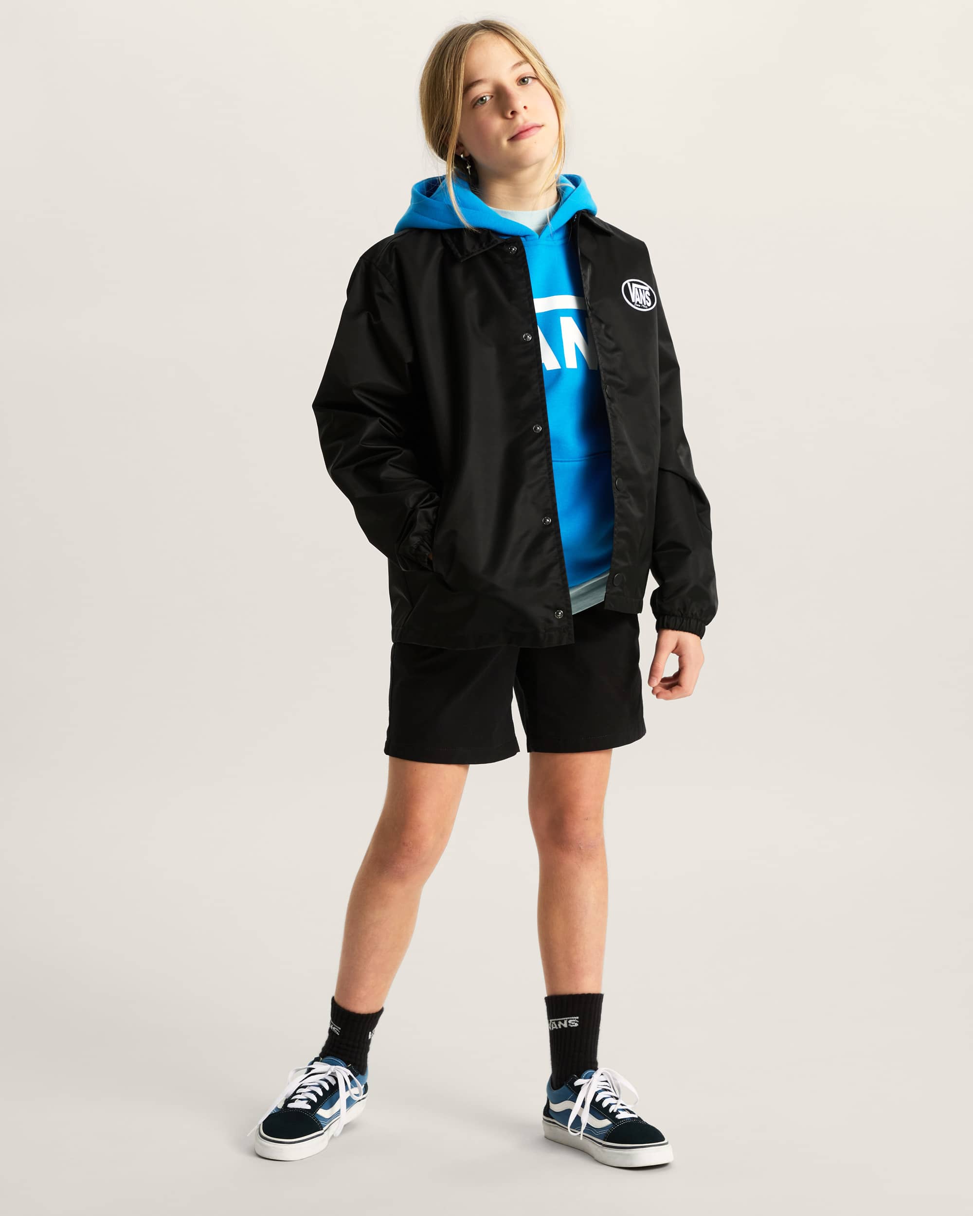 Kinder Torrey Coaches Jacke 814 Jahre VANS Schwarz ALT8