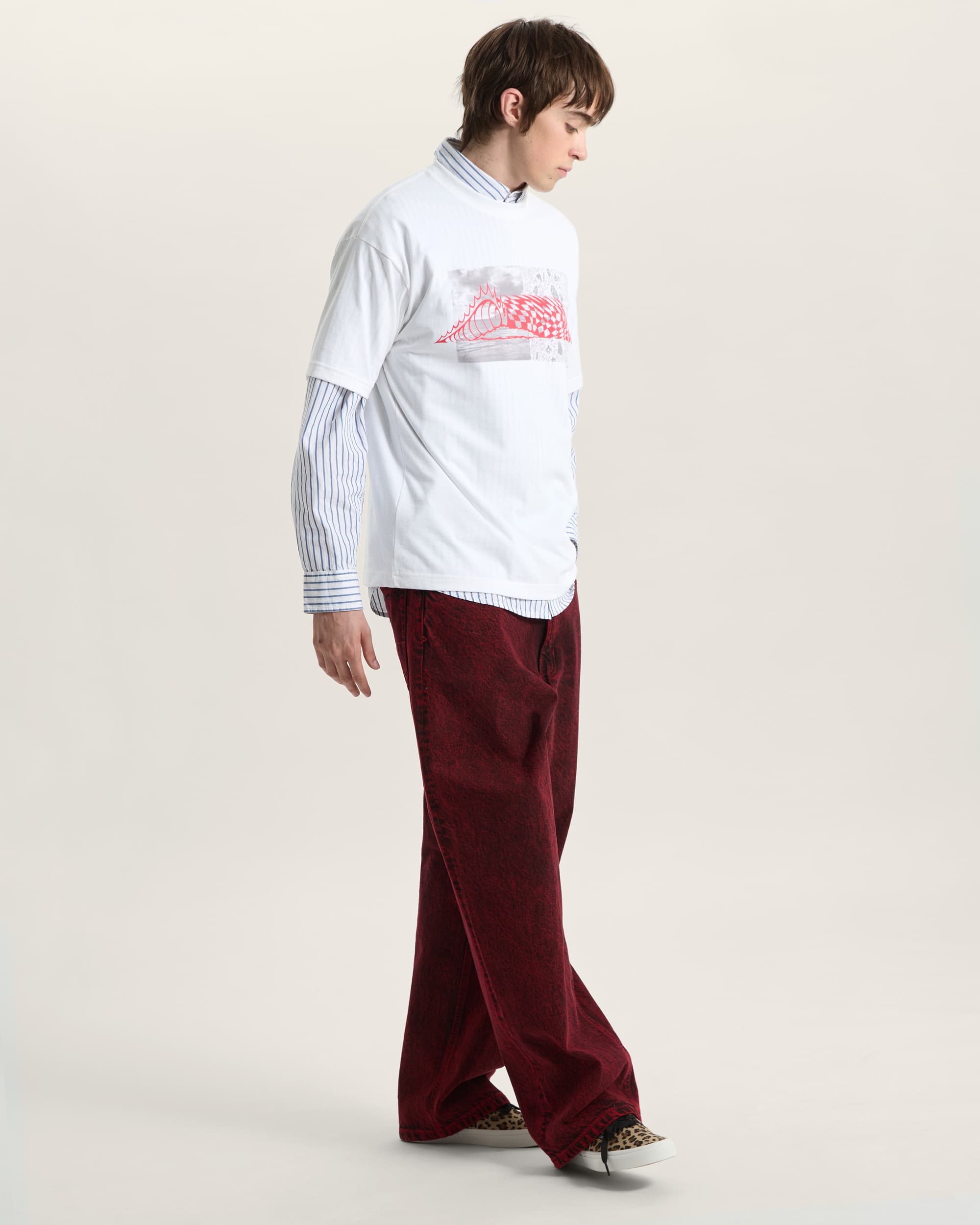 Wave Check SS Tee White VANS Blanco ALT4