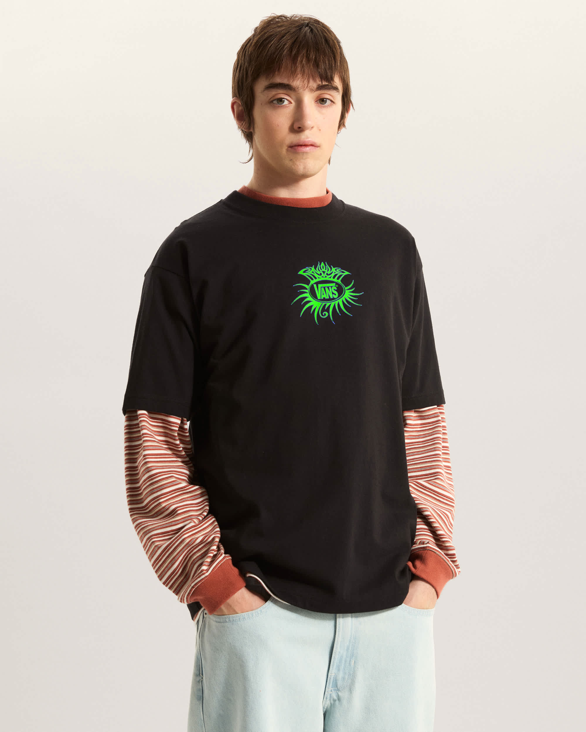 Vendetta Inc. Maglietta Uomo Teschio Skull Sketcher - Regular Fit Girocollo - 100% Cotone - Colore Nero, Taglia L