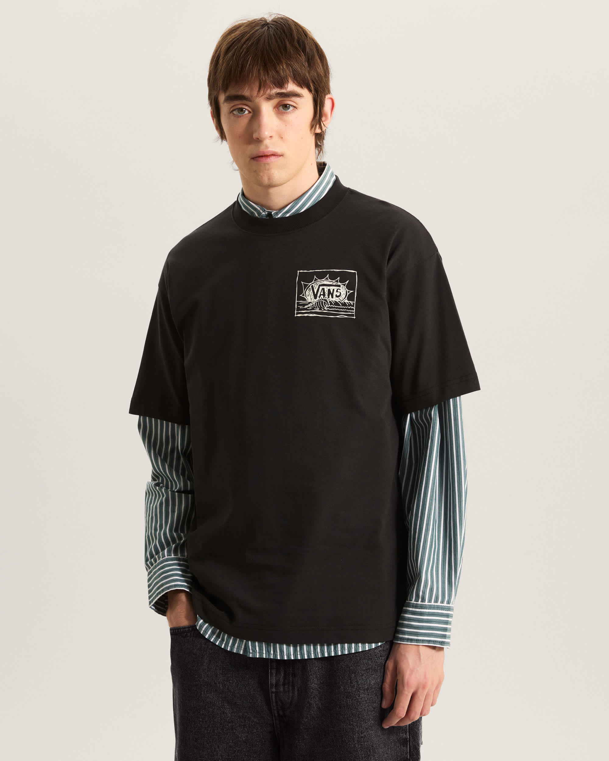 Bright Day TShirt VANS Schwarz ALT2