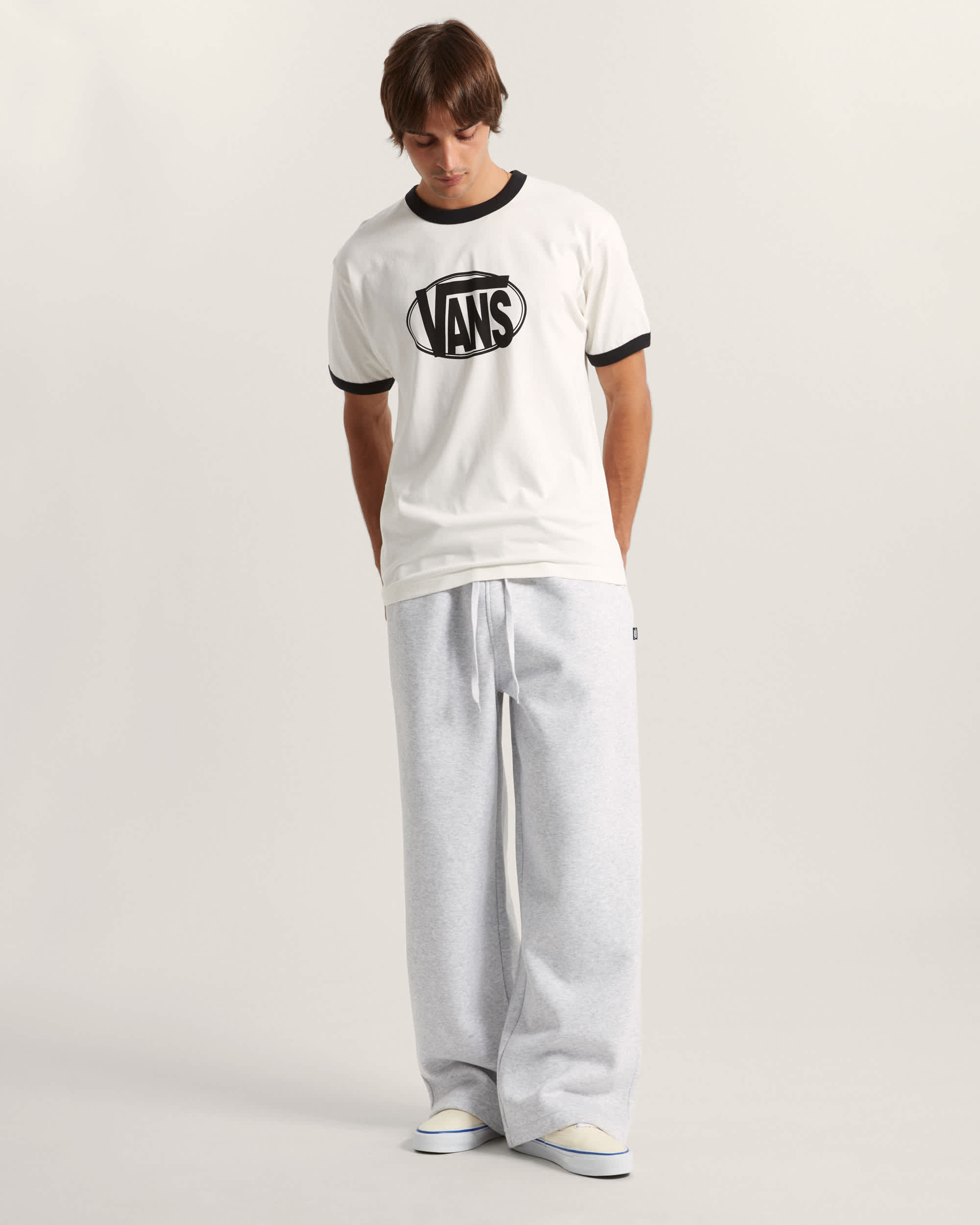 RingerTShirt mit Logo in der Brustmitte VANS Wei ALT4