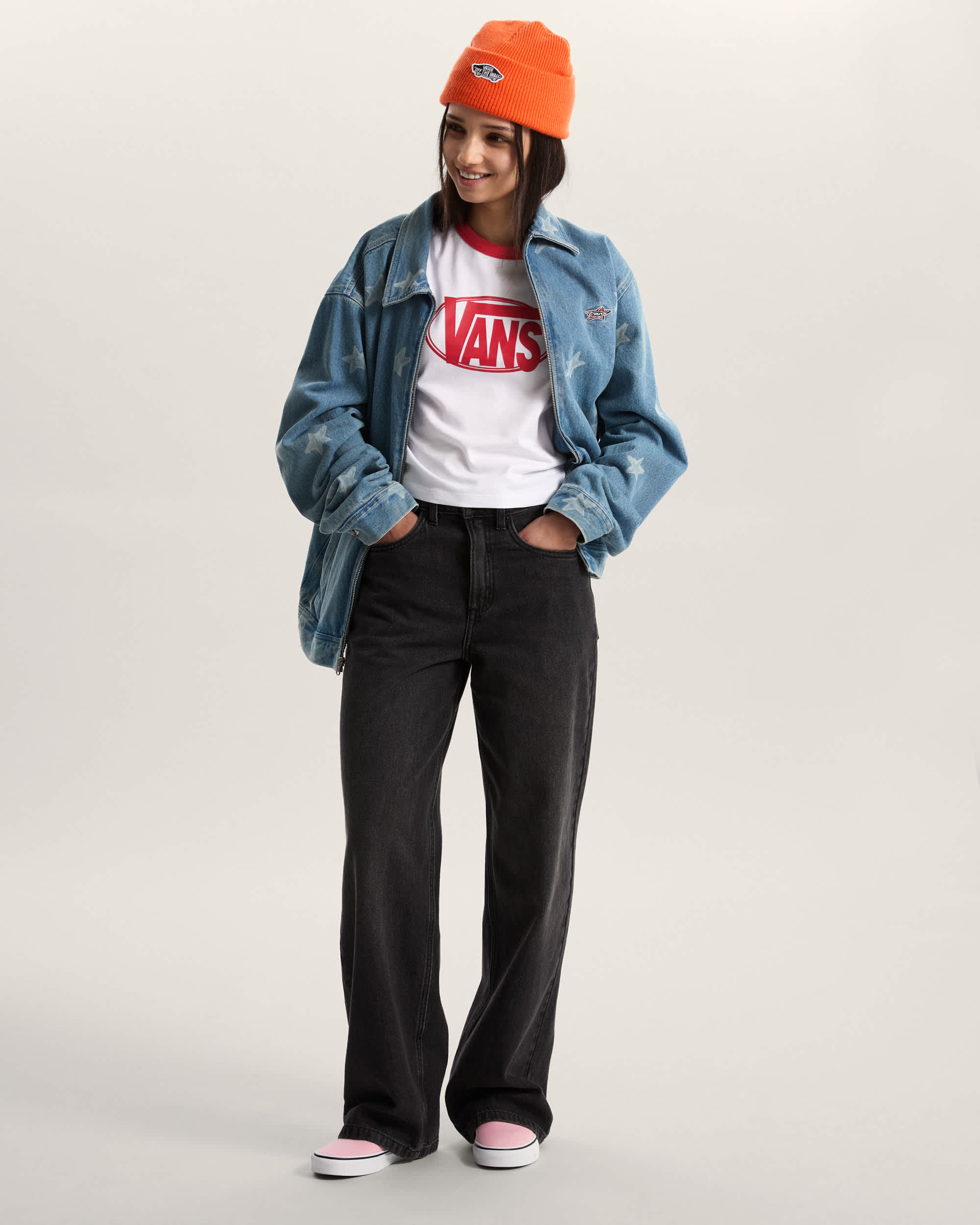 Center Chest Ringer Tee VANS Wit ALT4