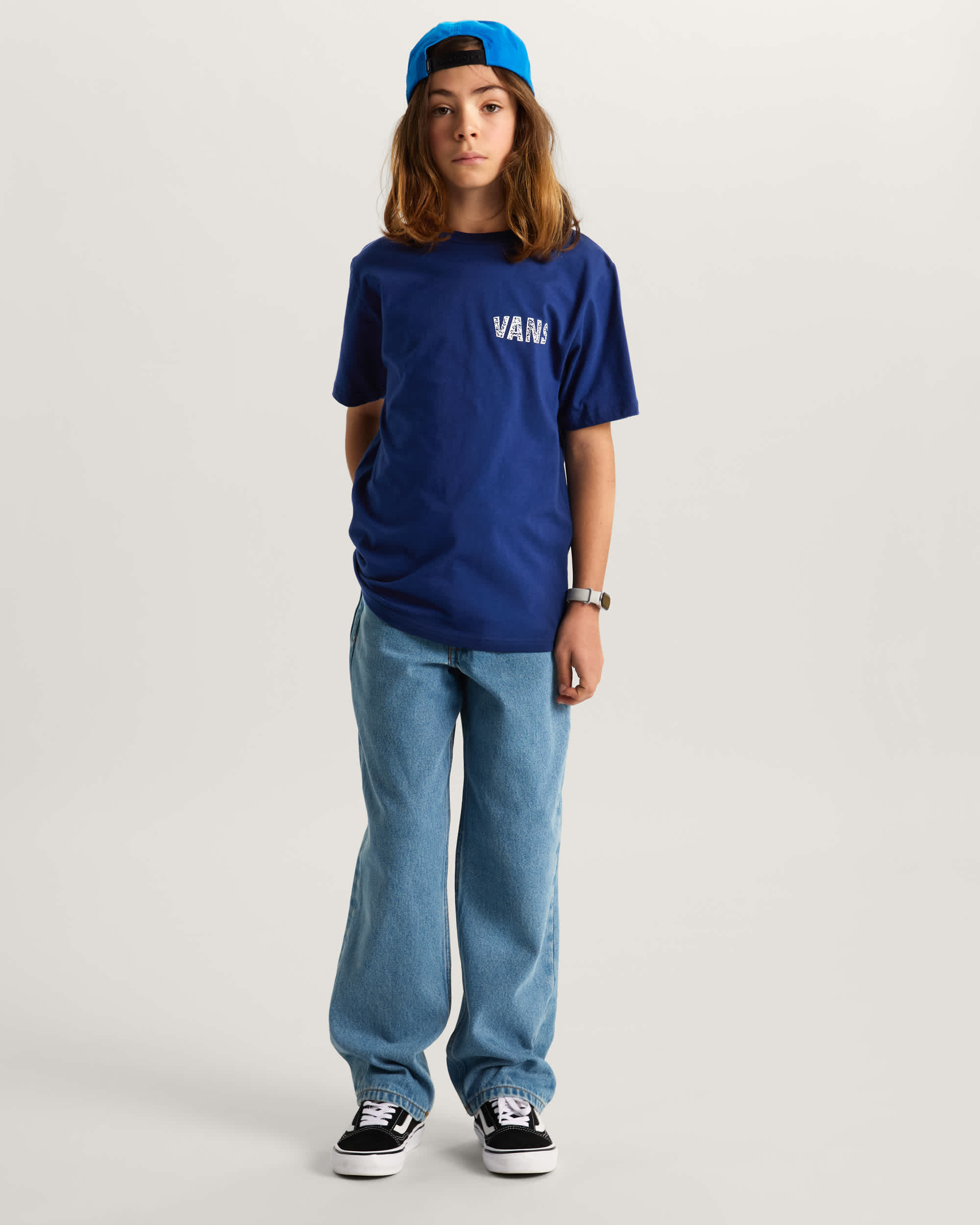 Racing Flames SS Deep Indigo VANS Azul ALT4