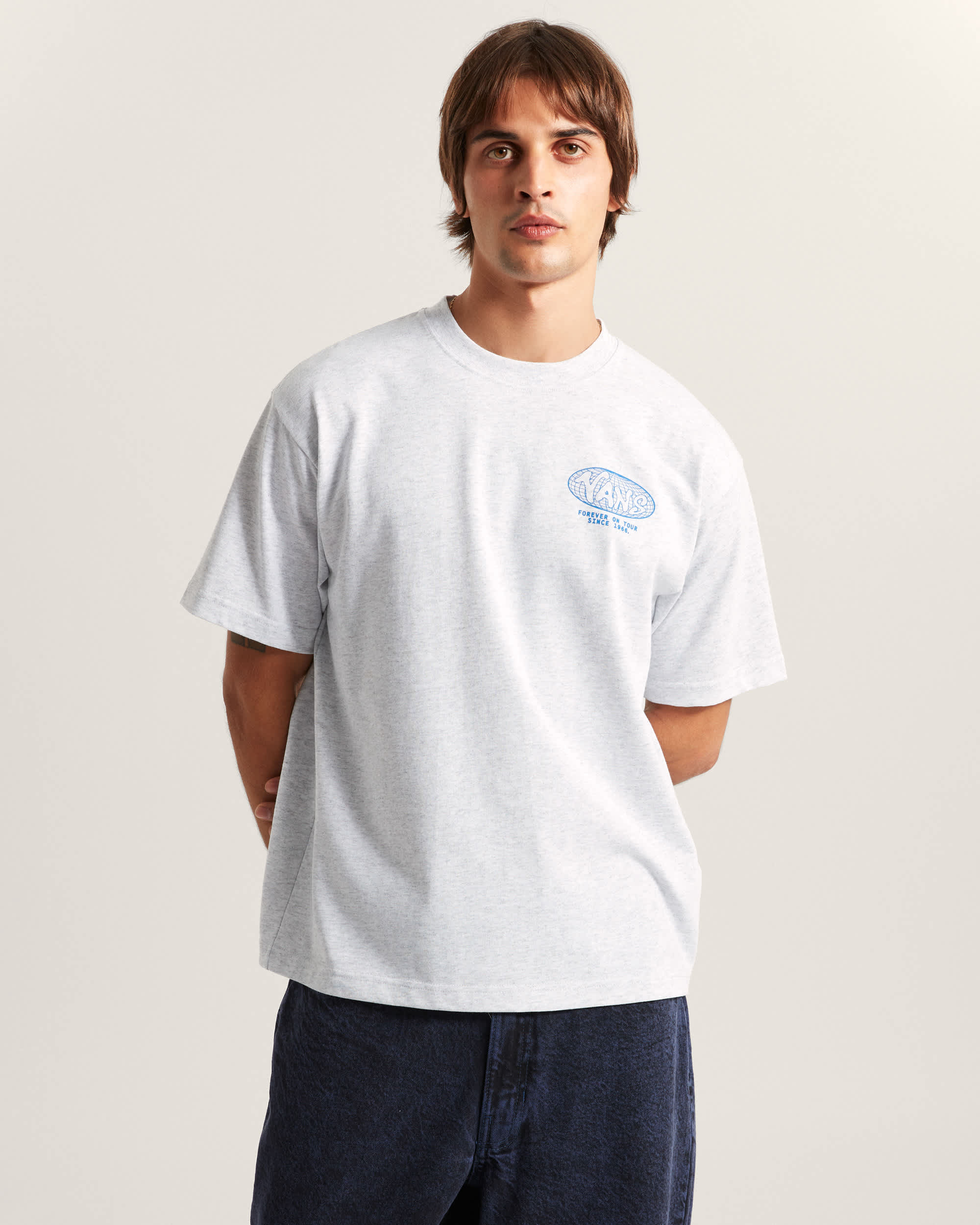 WORLD TOUR LOOSE SS TEE Light Grey Heather VANS Gris ALT2