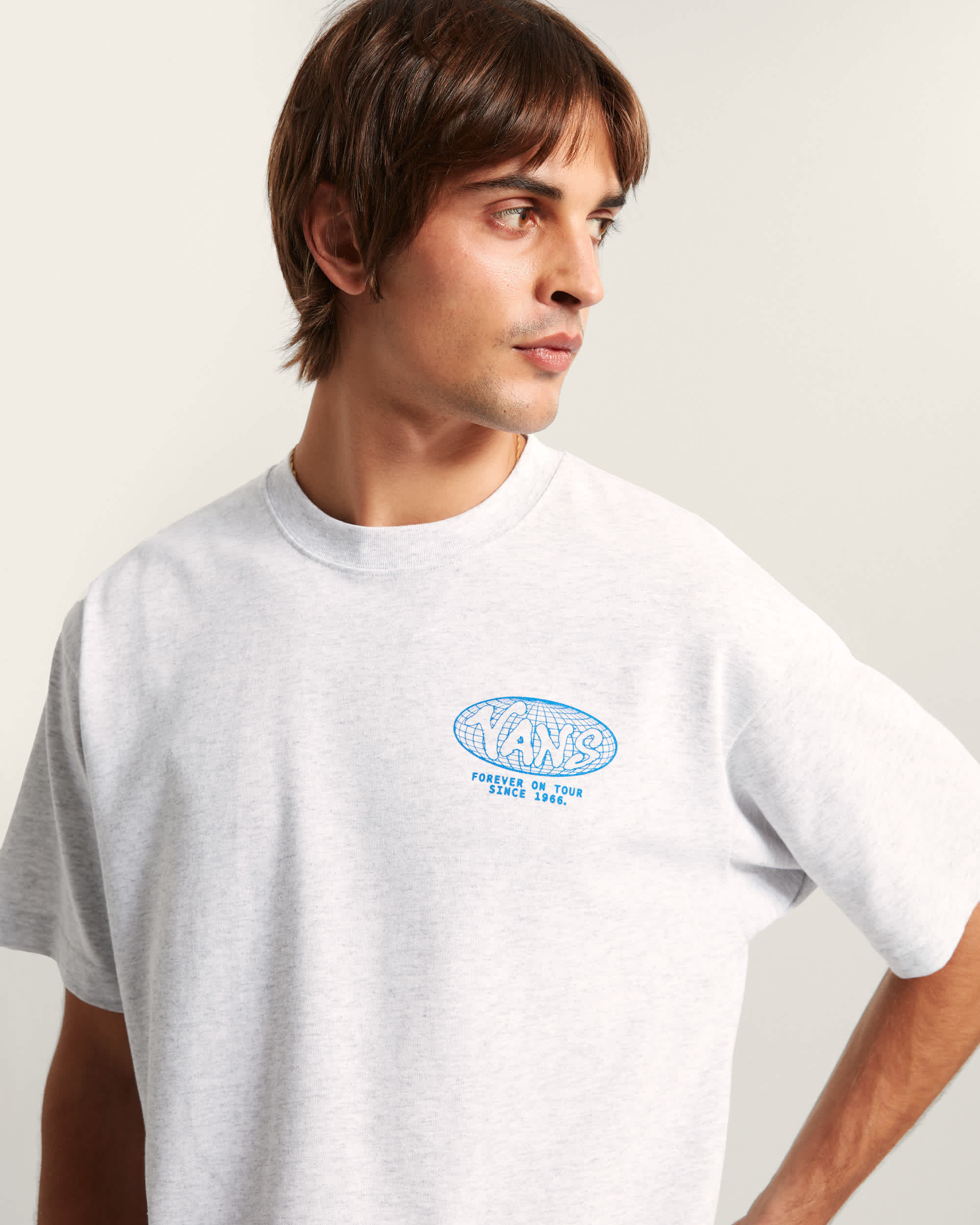 WORLD TOUR LOOSE SS TEE Light Grey Heather VANS Gris ALT5