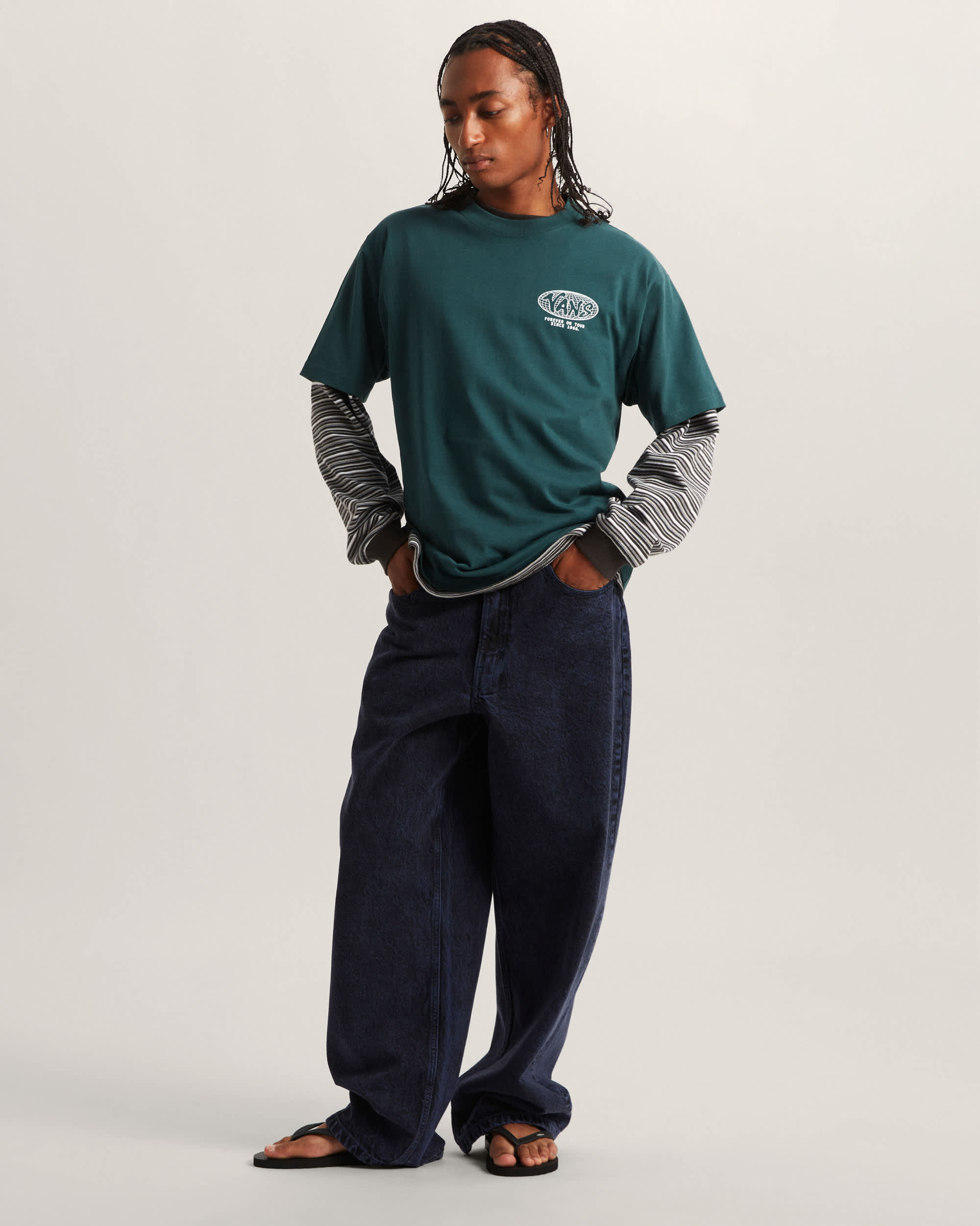 WORLD TOUR LOOSE SS TEE Mystic Moss VANS Verde ALT4